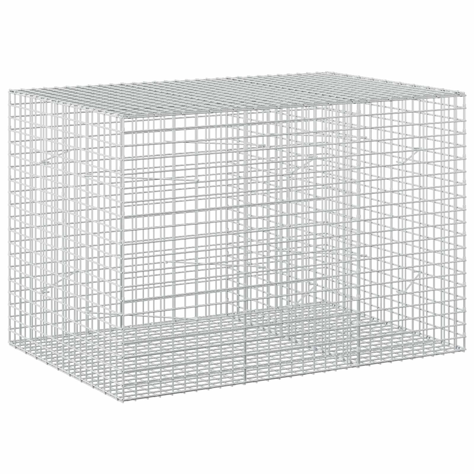 vidaXL Gabion s drátem 3,5 mm a síťkou 5x5 cm 150x100x100 cm