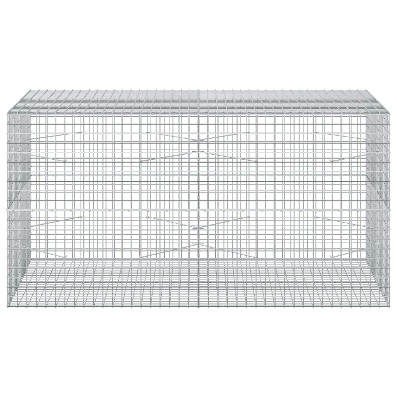 Gabion z žico 3,5 mm in mrežo 5x5 cm 200x100x100 cm