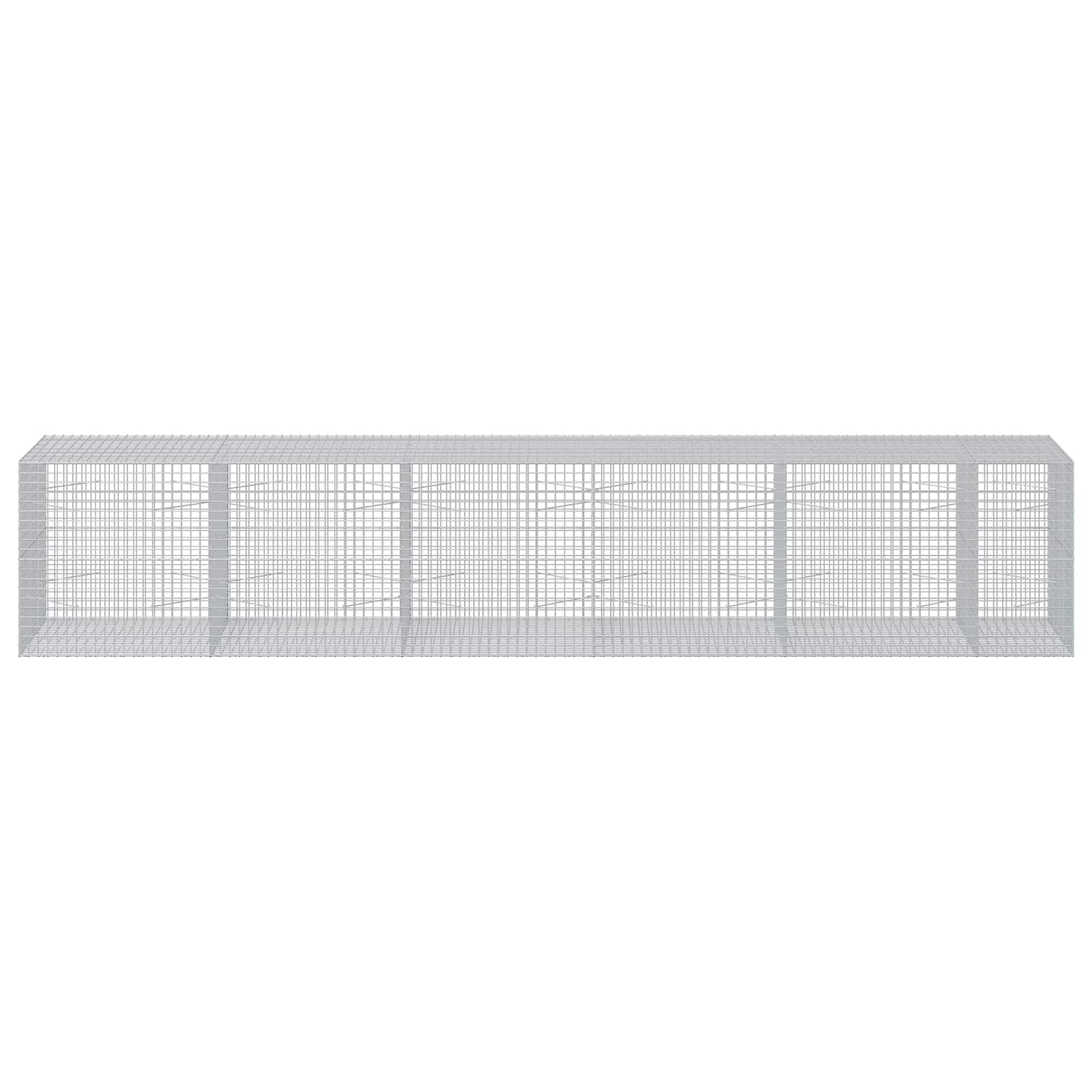 Gabion z žico 3,5 mm in mrežo 5x5 cm 550x100x100 cm