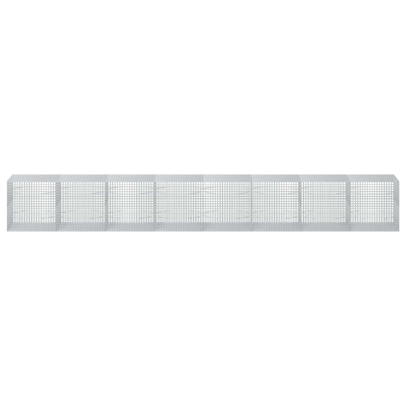 Gabion z žico 3,5 mm in mrežo 5x5 cm 800x100x100 cm
