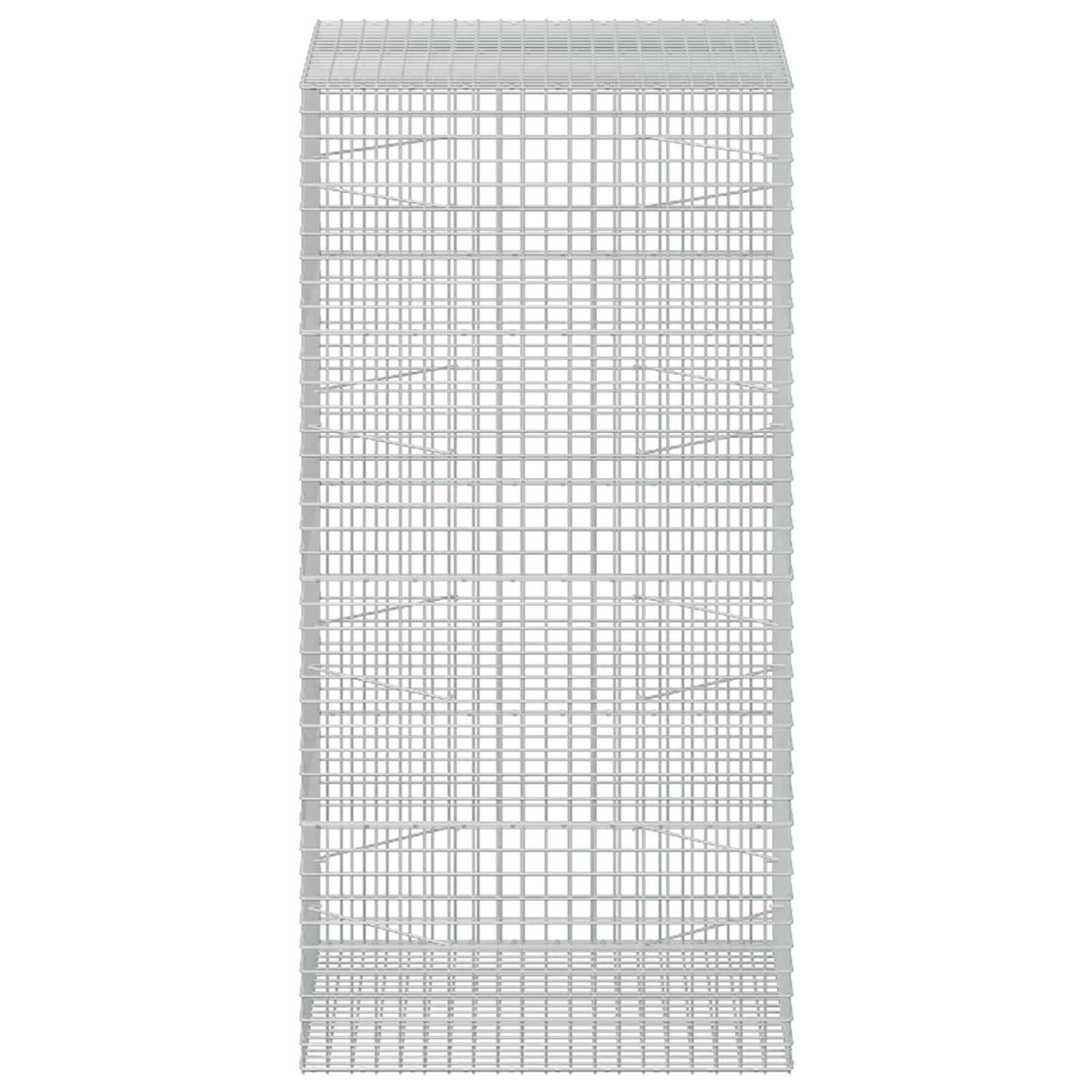 Gabion z žico 3,5 mm in mrežo 5x5 cm 100x100x200 cm