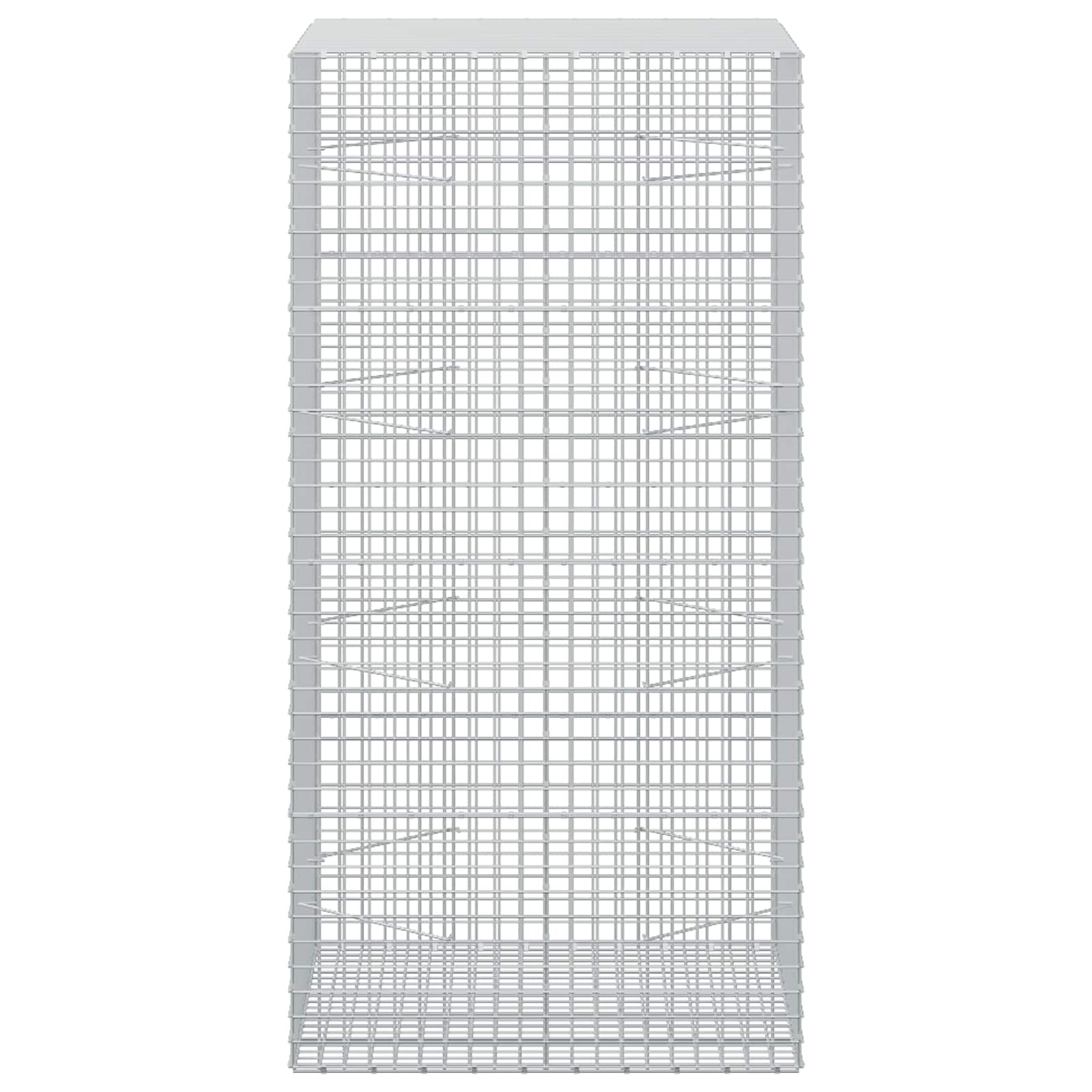 Gabion z žico 3,5 mm in mrežo 5x5 cm 100x100x200 cm