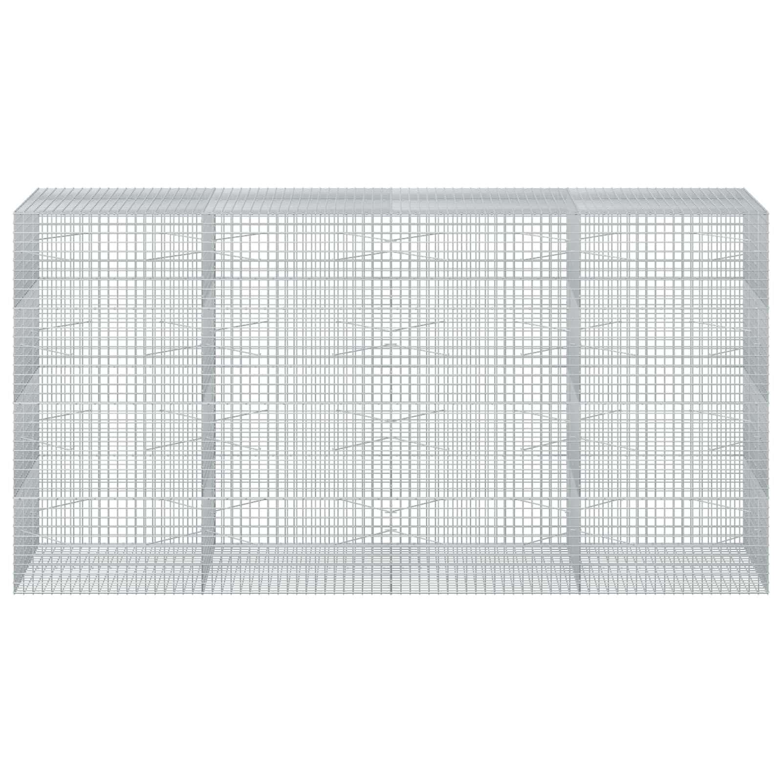 Gabion z žico 3,5 mm in mrežo 5x5 cm 400x100x200 cm