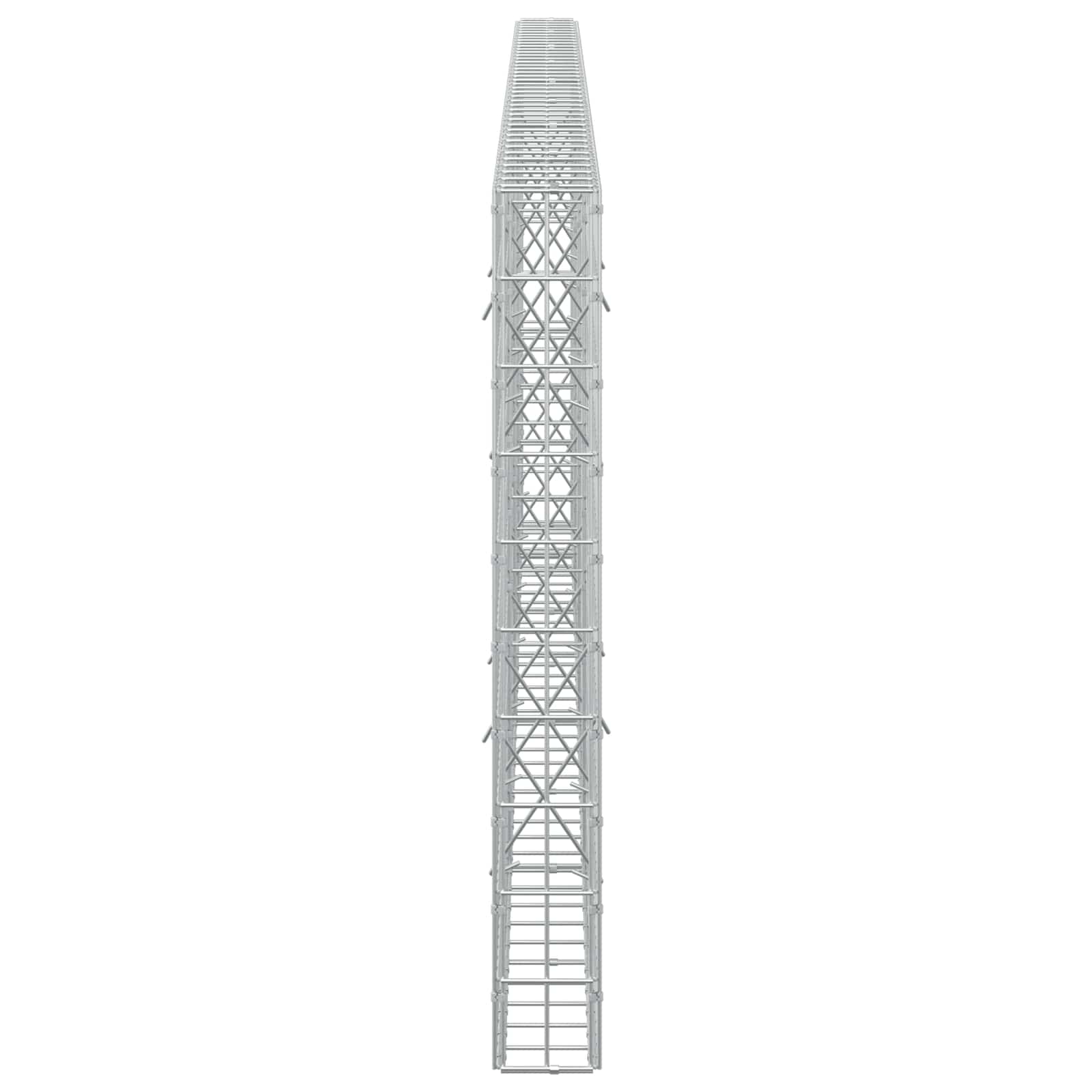 Gabion z 3,5 mm žico in 5x10 cm mrežo 400x10x100 cm