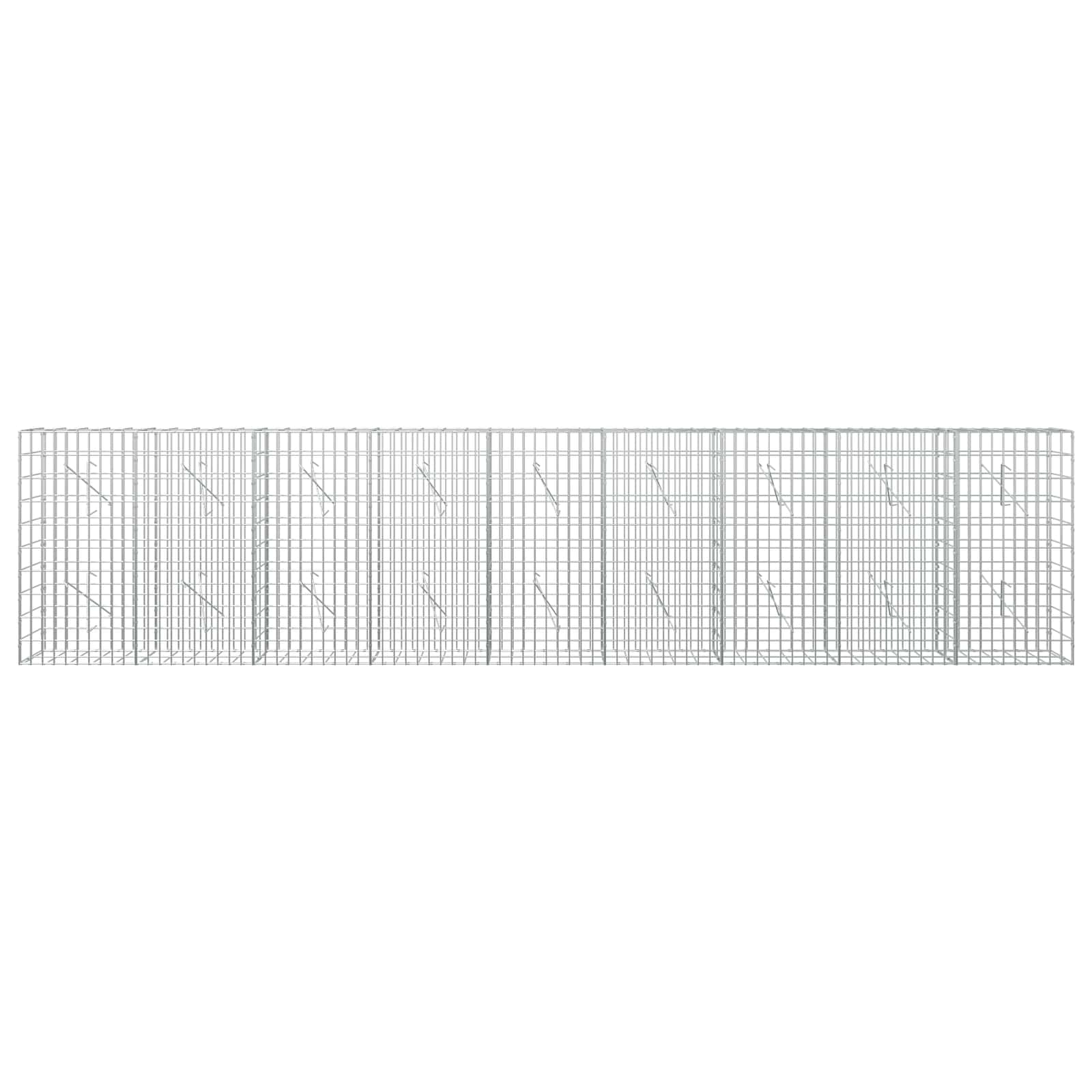 Gabion z 3,5 mm žico in 5x10 cm mrežo 450x10x100 cm
