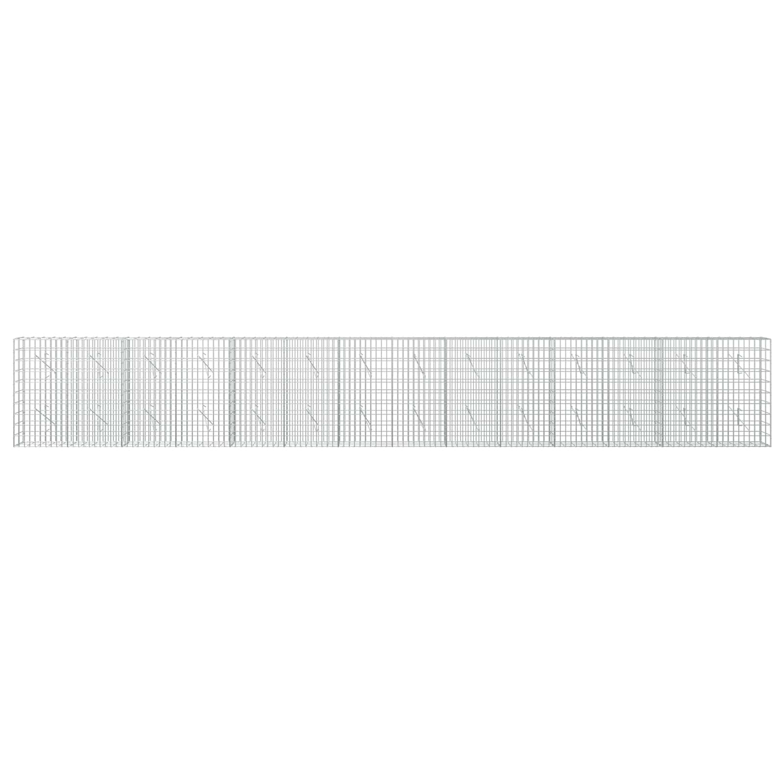 Gabion z 3,5 mm žico in 5x10 cm mrežo 700x10x100 cm