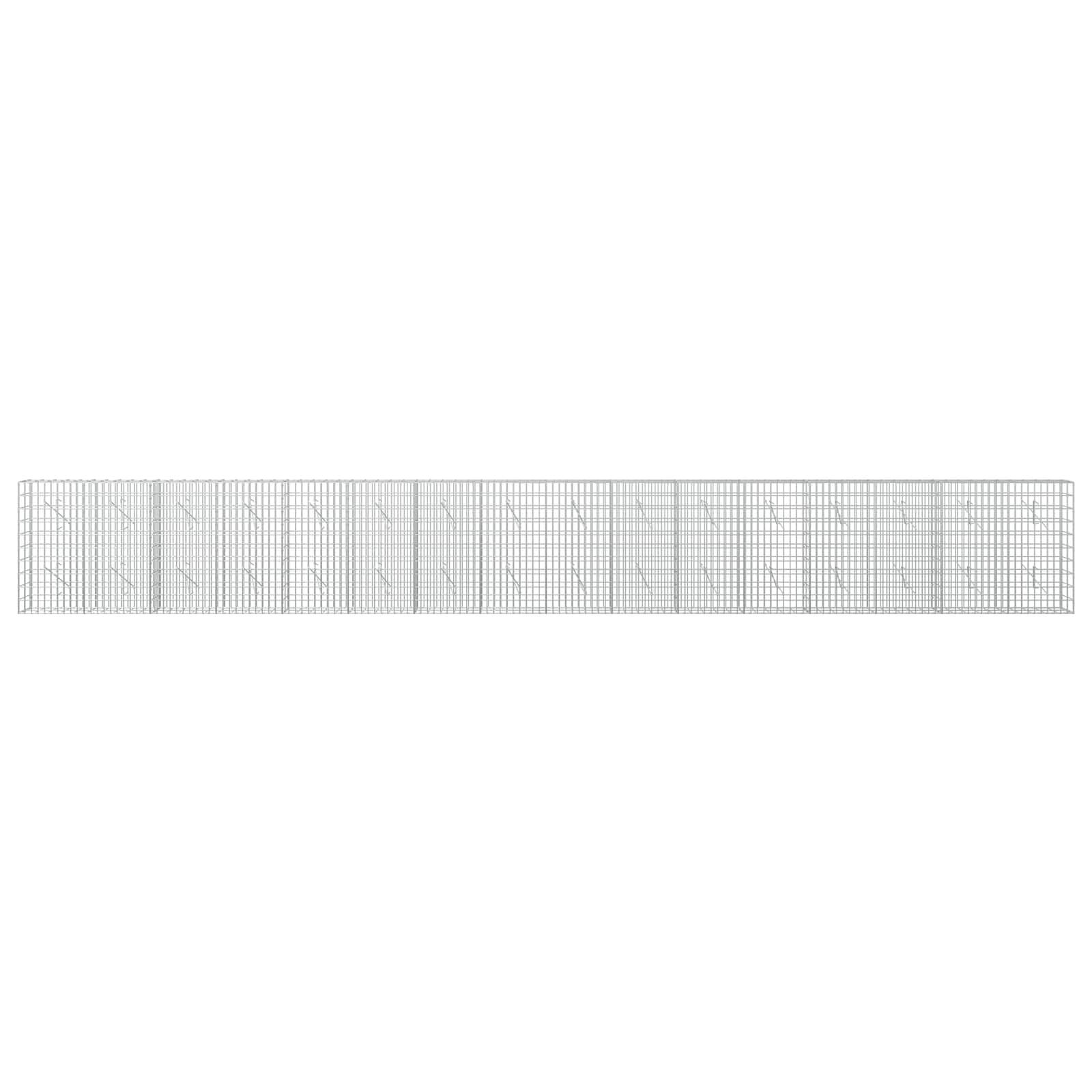 Gabion z 3,5 mm žico in 5x10 cm mrežo 800x10x100 cm