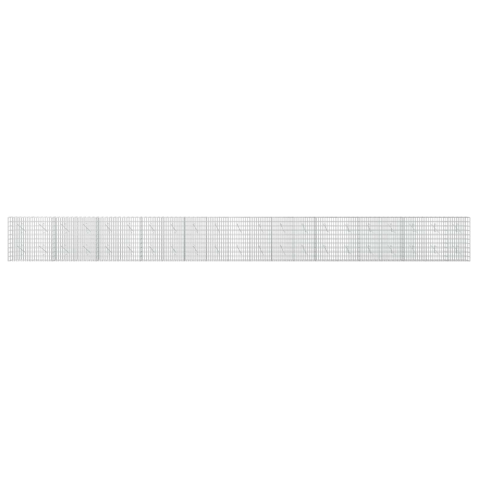 Gabion z 3,5 mm žico in 5x10 cm mrežo 1050x10x100 cm