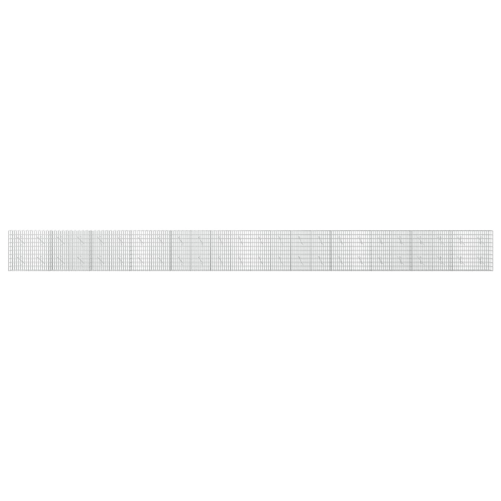 Gabion z 3,5 mm žico in 5x10 cm mrežo 1200x10x100 cm