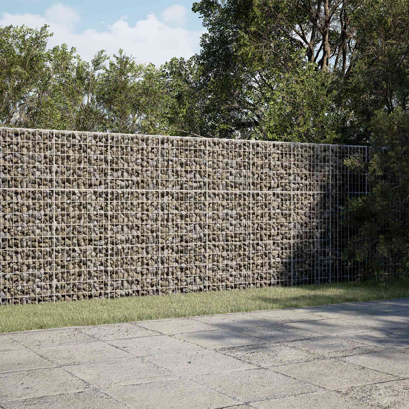 Gabion z 3,5 mm žico in 5x10 cm mrežo 300x10x150 cm