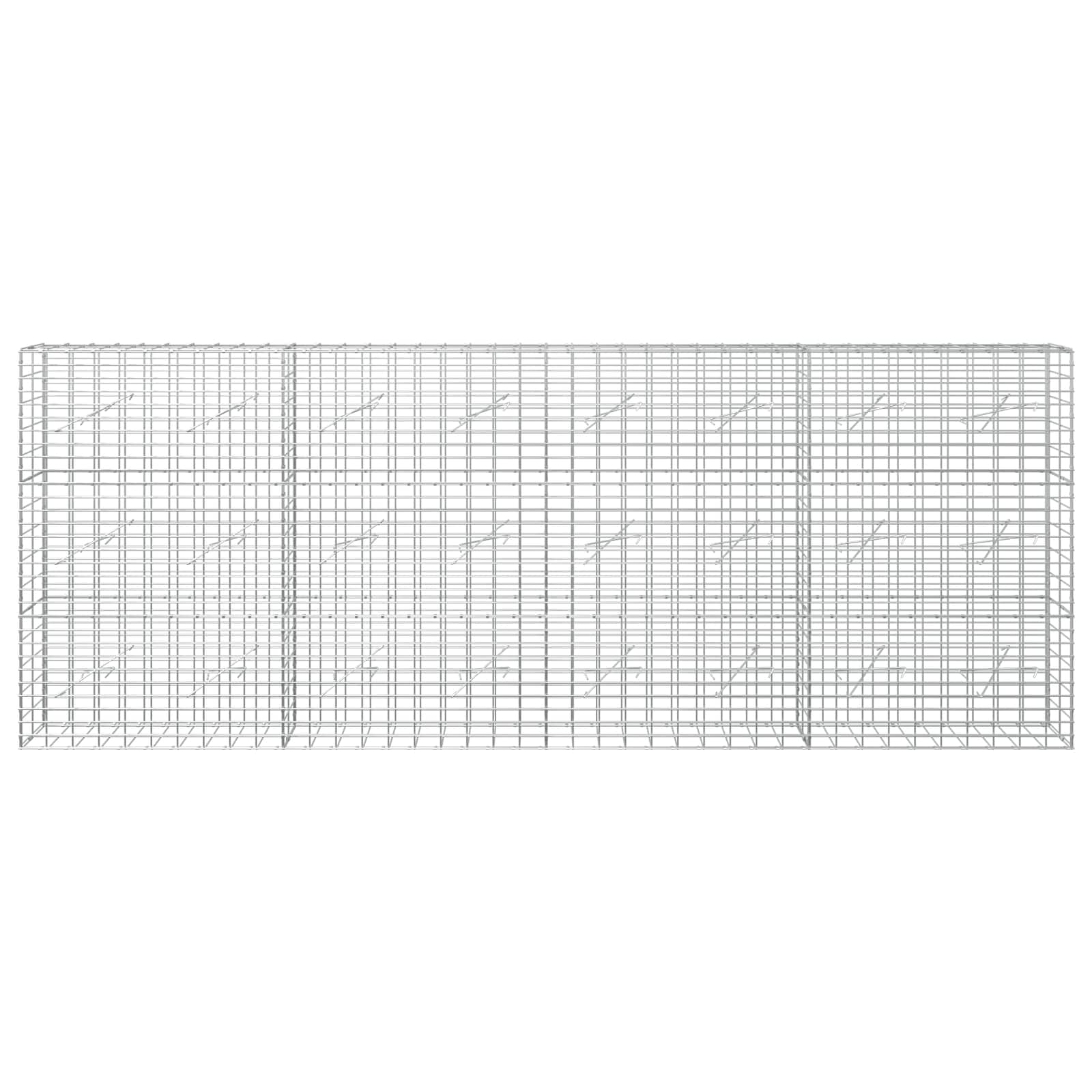 Gabion z 3,5 mm žico in 5x10 cm mrežo 400x10x150 cm