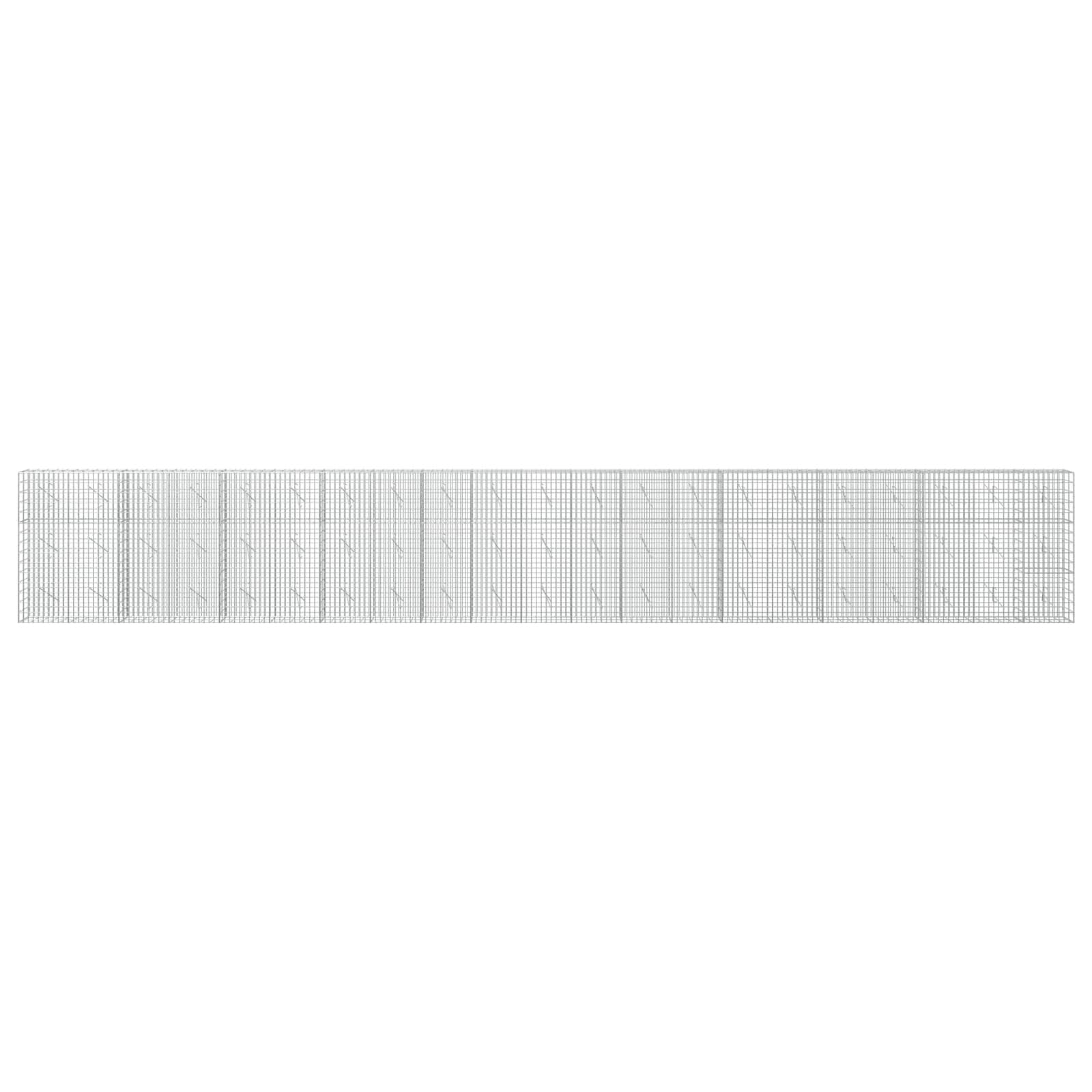 Gabion z 3,5 mm žico in 5x10 cm mrežo 1050x10x150 cm