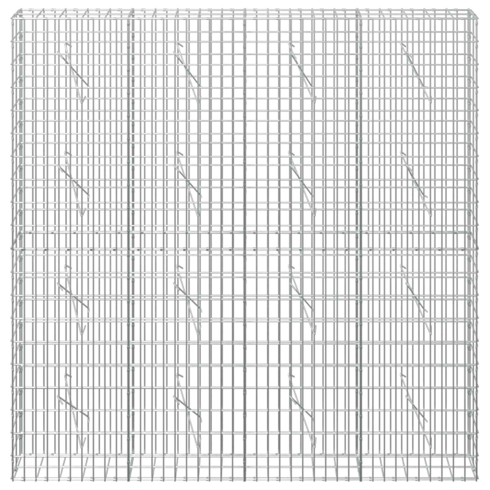 Gabion z 3,5 mm žico in 5x10 cm mrežo 200x10x200 cm