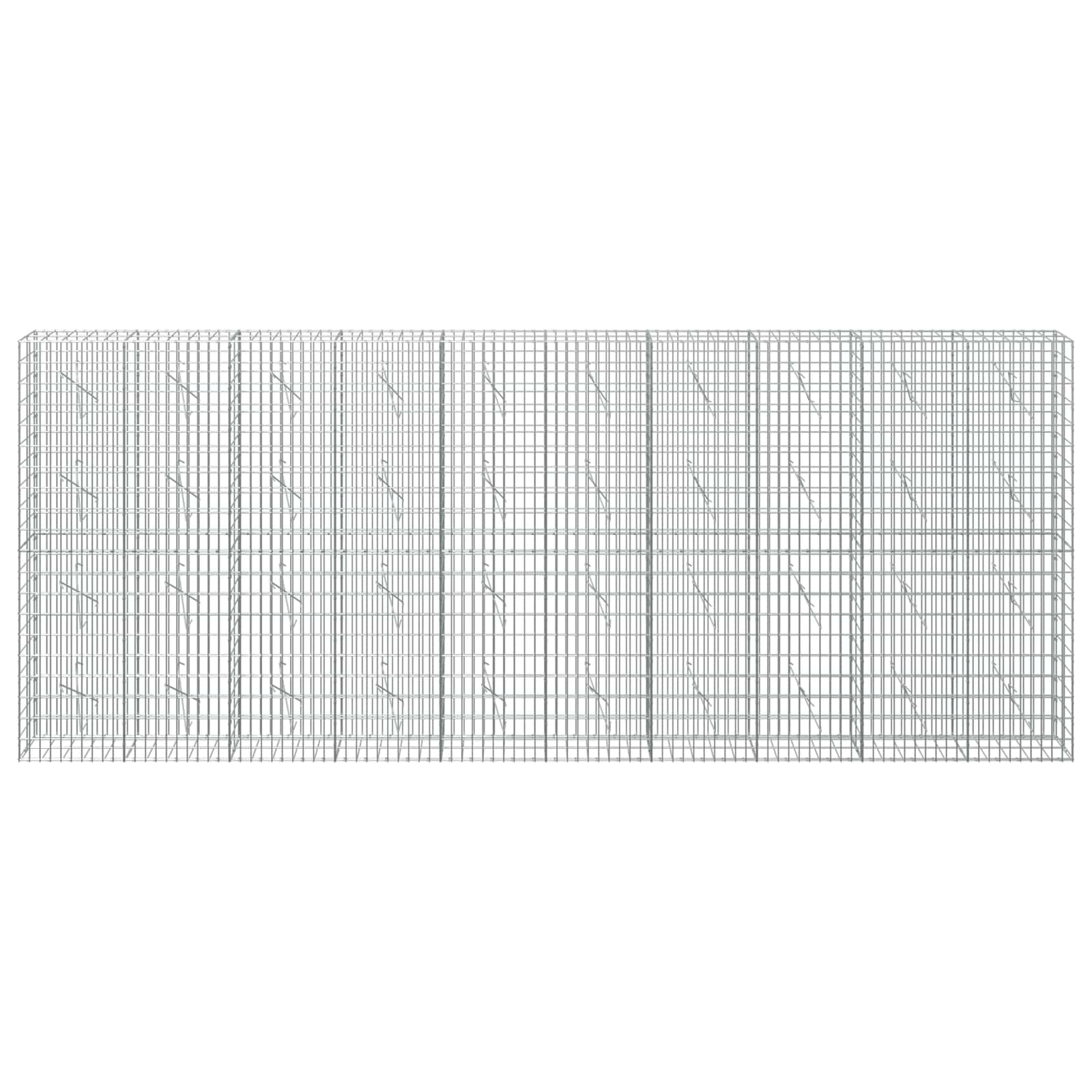 Gabion z 3,5 mm žico in 5x10 cm mrežo 500x10x200 cm