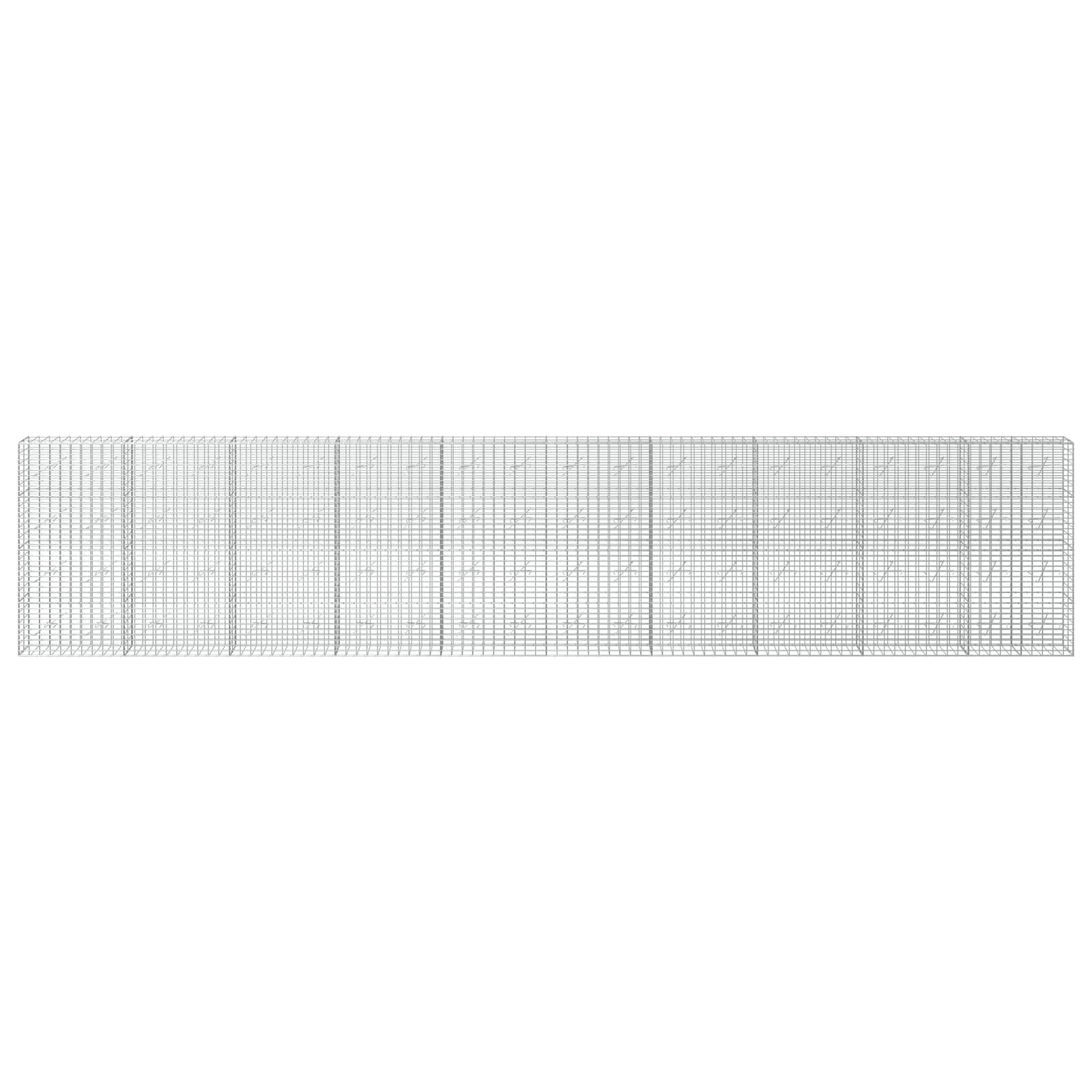 Gabion z 3,5 mm žico in 5x10 cm mrežo 1000x10x200 cm