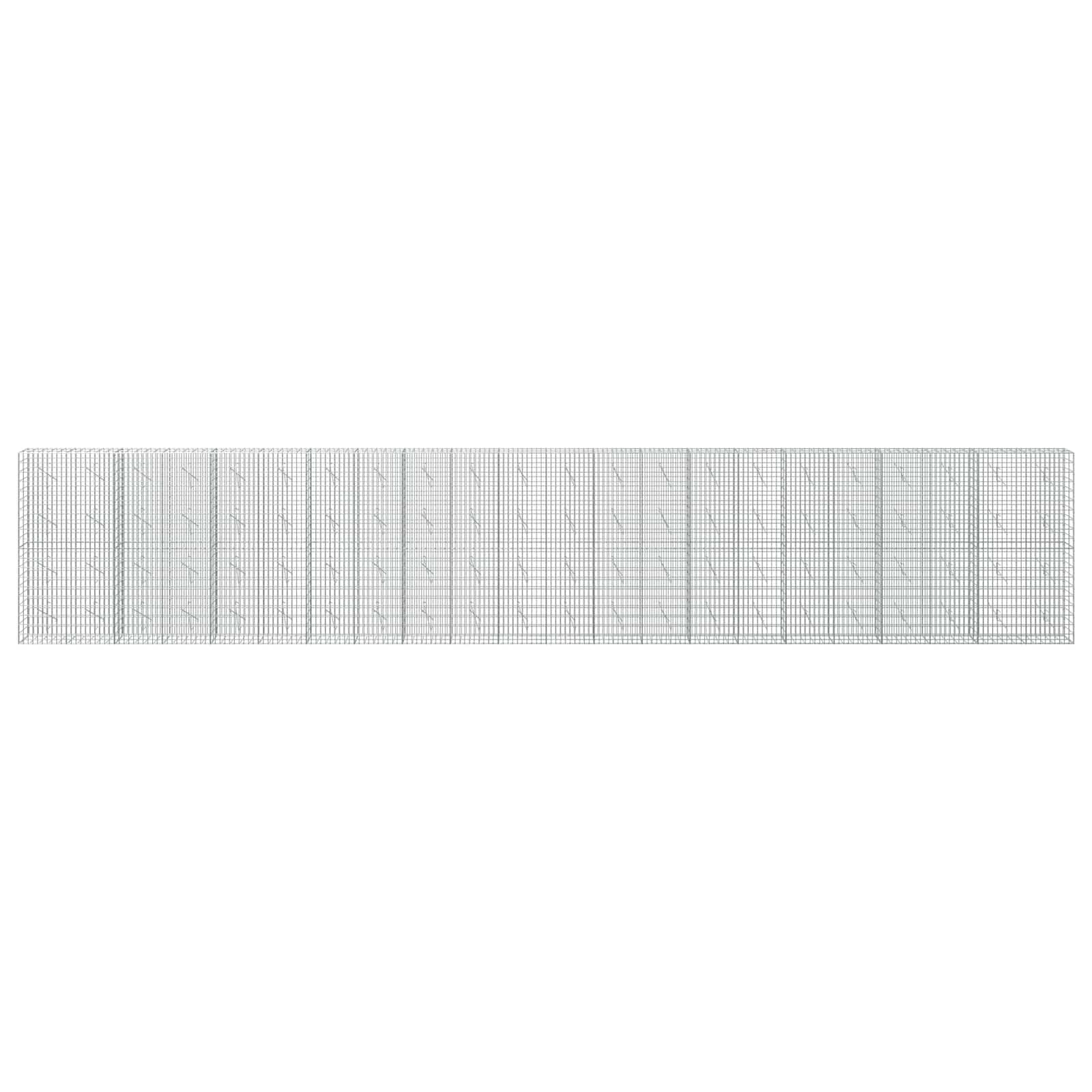Gabion z 3,5 mm žico in 5x10 cm mrežo 1100x10x200 cm