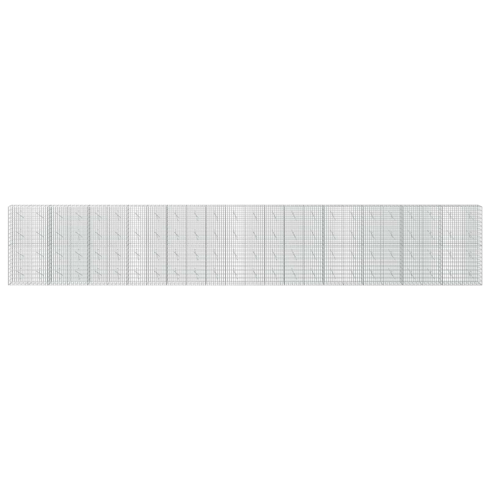 Gabion z 3,5 mm žico in 5x10 cm mrežo 1200x10x200 cm