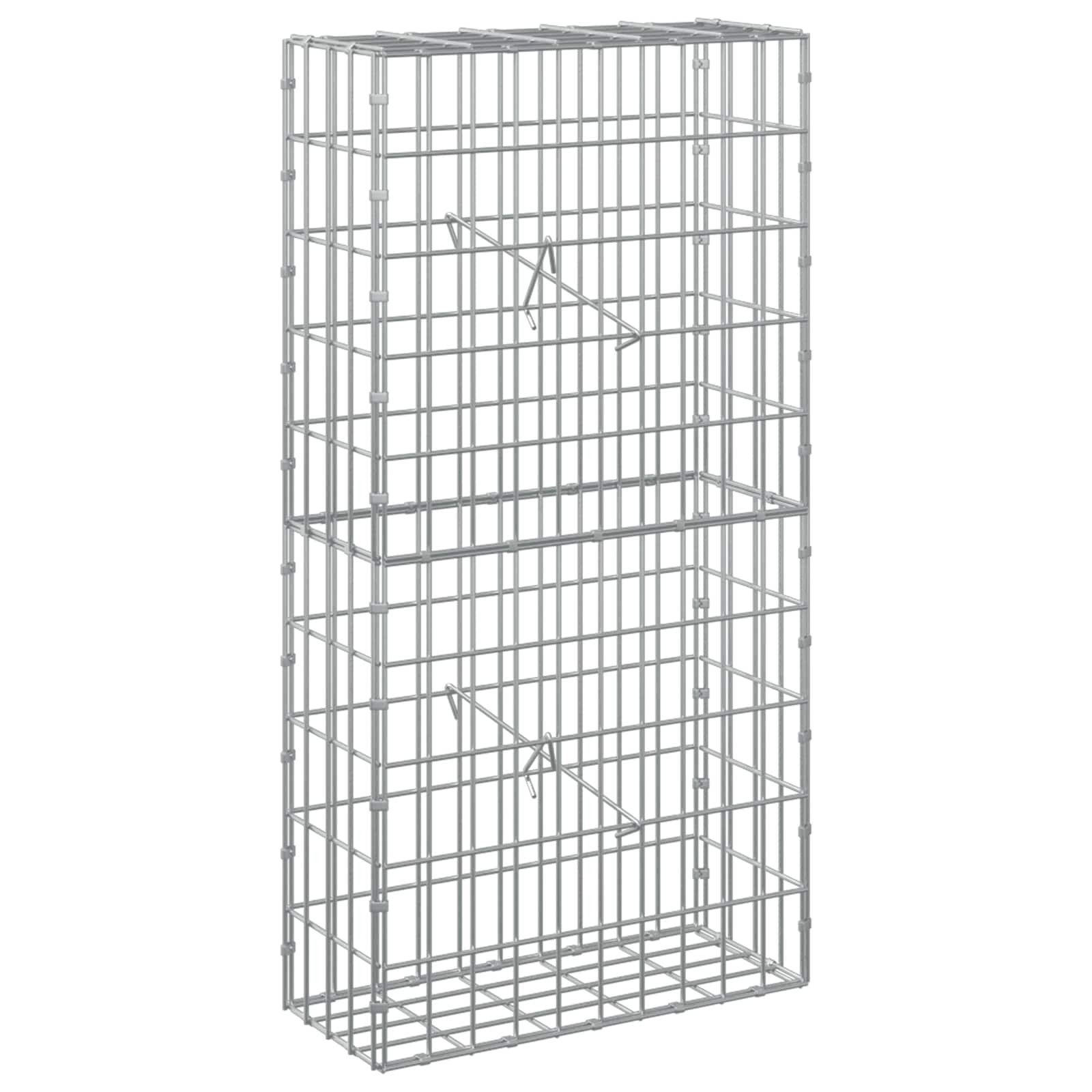 vidaXL Gabion s drátem 3,5 mm a síťkou 5x10 cm 50x20x100 cm