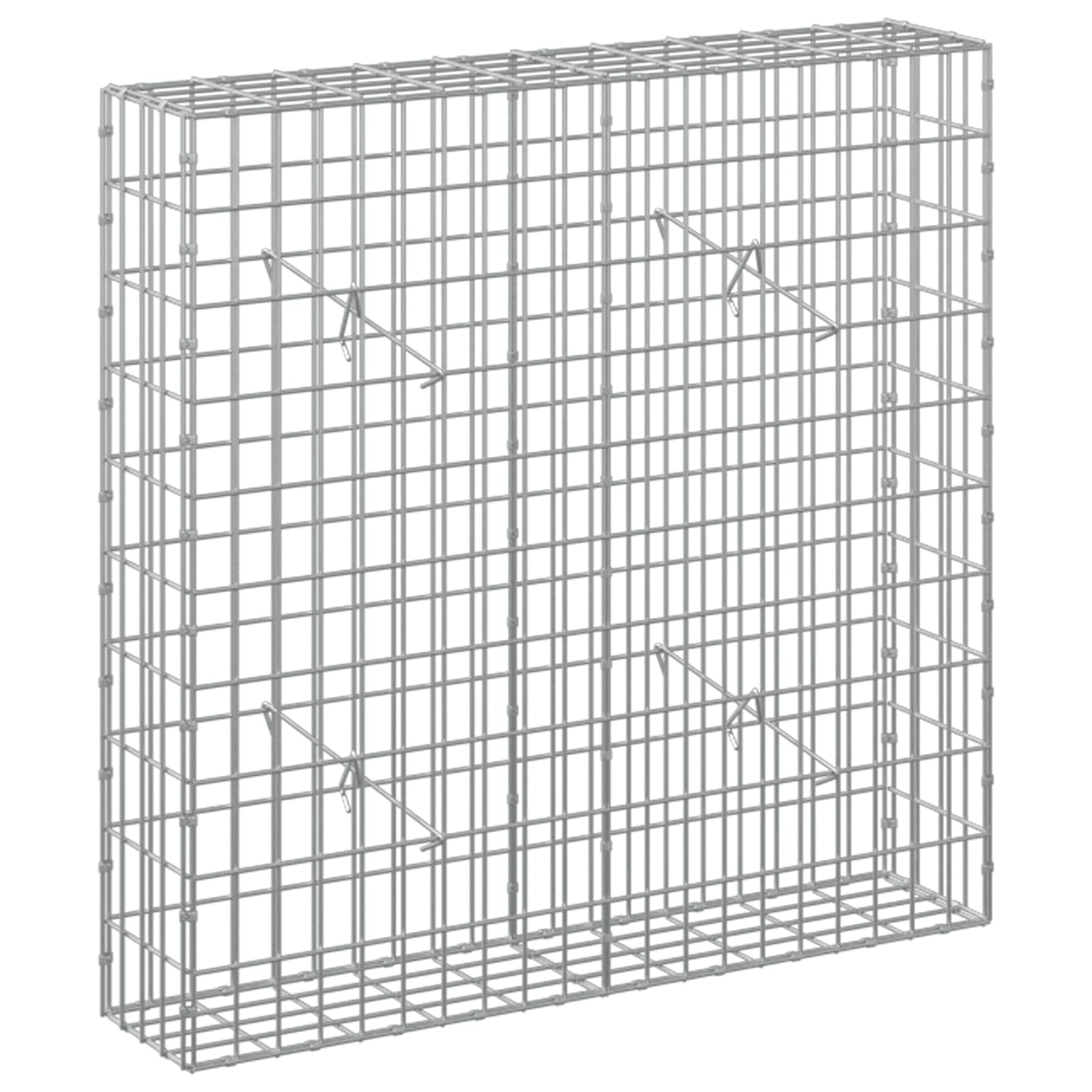 vidaXL Gabion s drátem 3,5 mm a síťkou 5x10 cm 100x20x100 cm