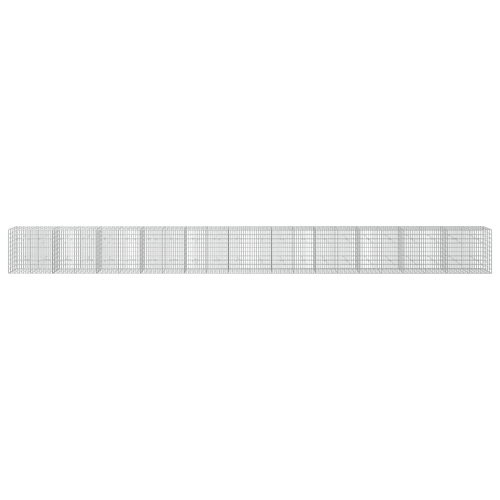 Gabion z 3,5 mm žico in 5x10 cm mrežo 1100x20x100 cm