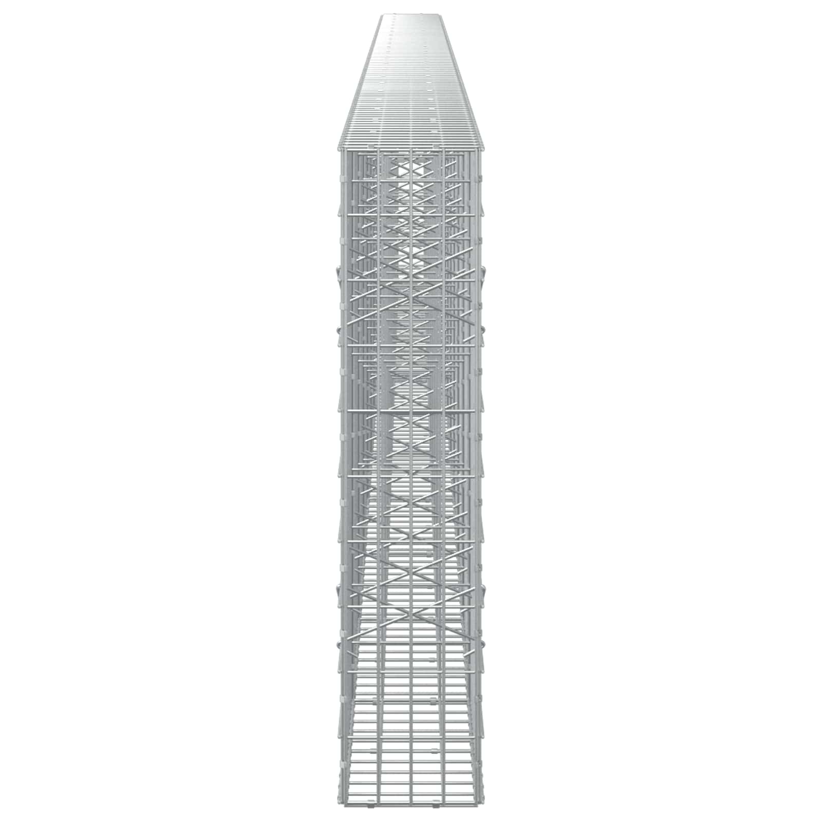 Gabion z 3,5 mm žico in 5x10 cm mrežo 1100x20x100 cm