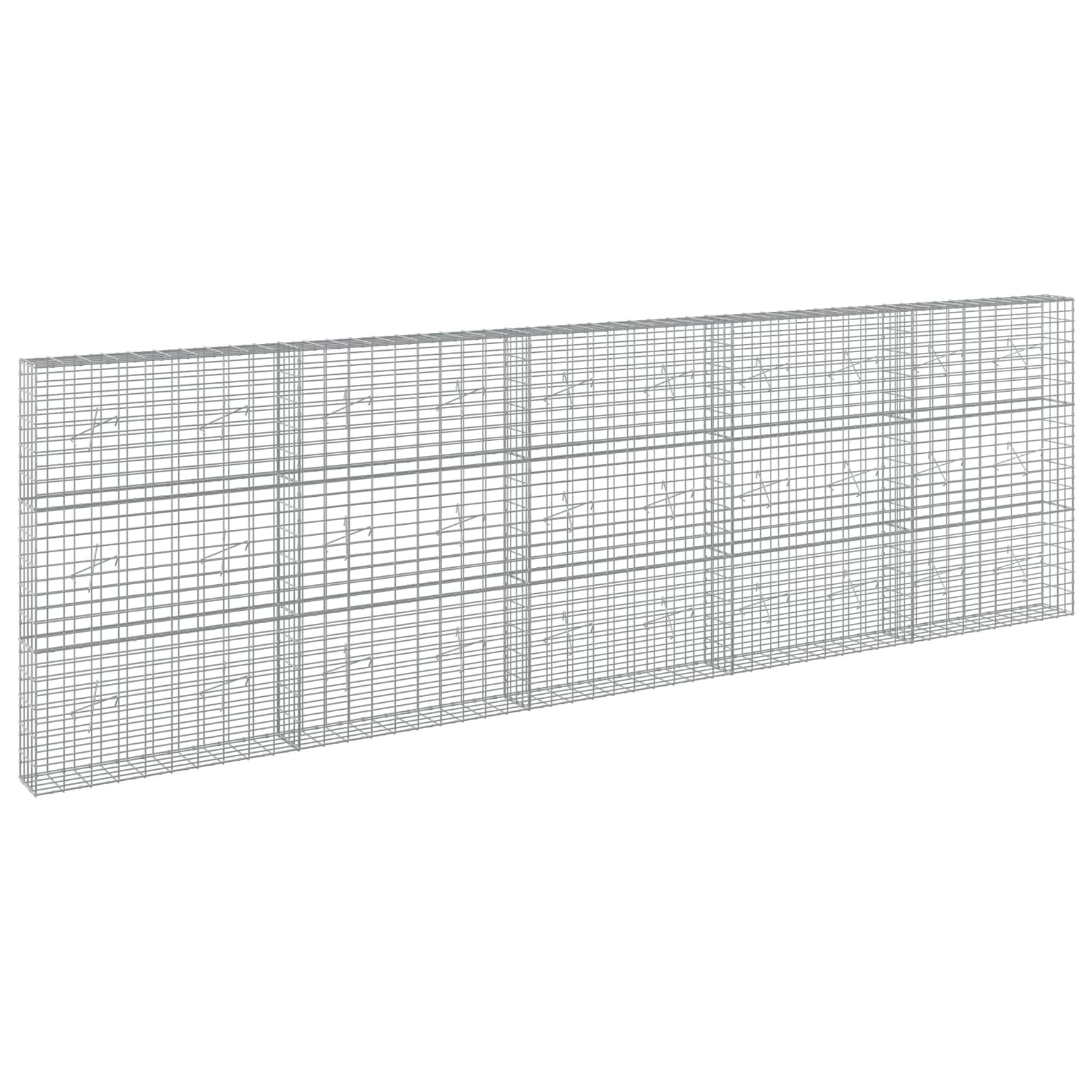 Gabion z 3,5 mm žico in 5x10 cm mrežo 500x20x150 cm