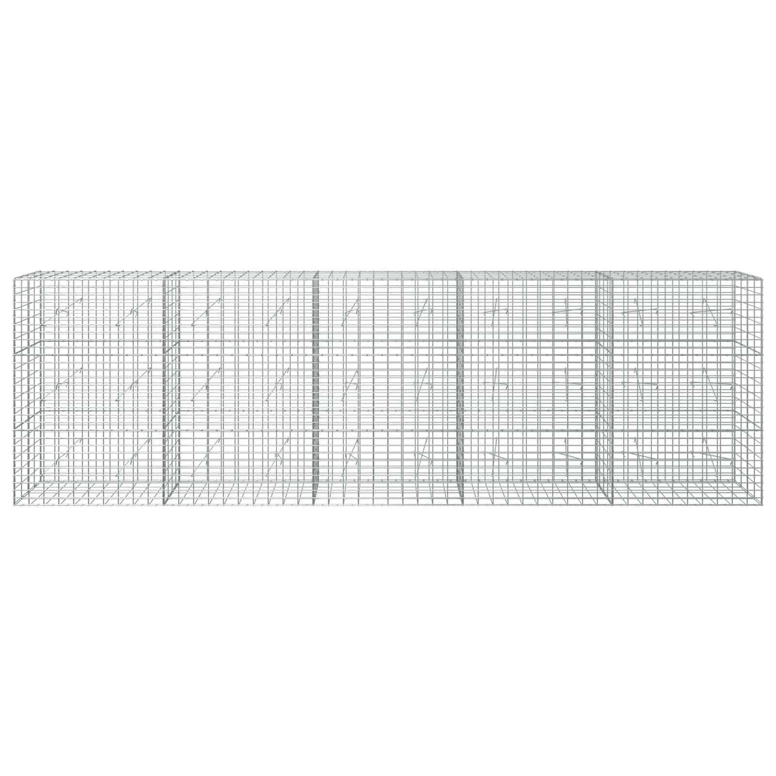 Gabion z 3,5 mm žico in 5x10 cm mrežo 500x20x150 cm