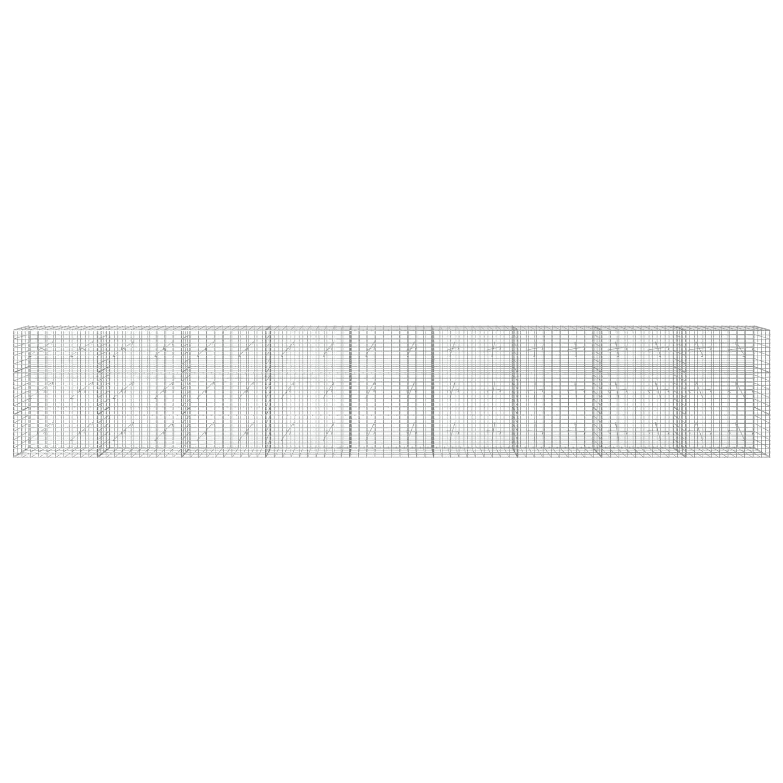 Gabion z 3,5 mm žico in 5x10 cm mrežo 900x20x150 cm
