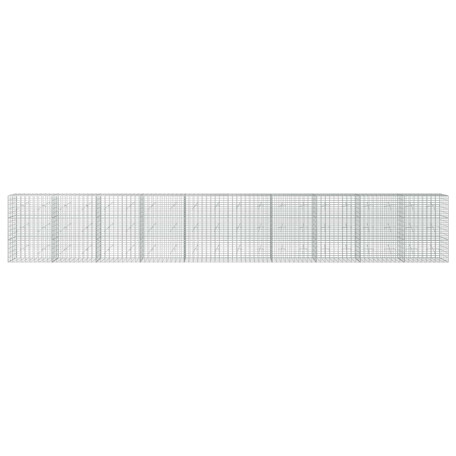 Gabion z 3,5 mm žico in 5x10 cm mrežo 1000x20x150 cm