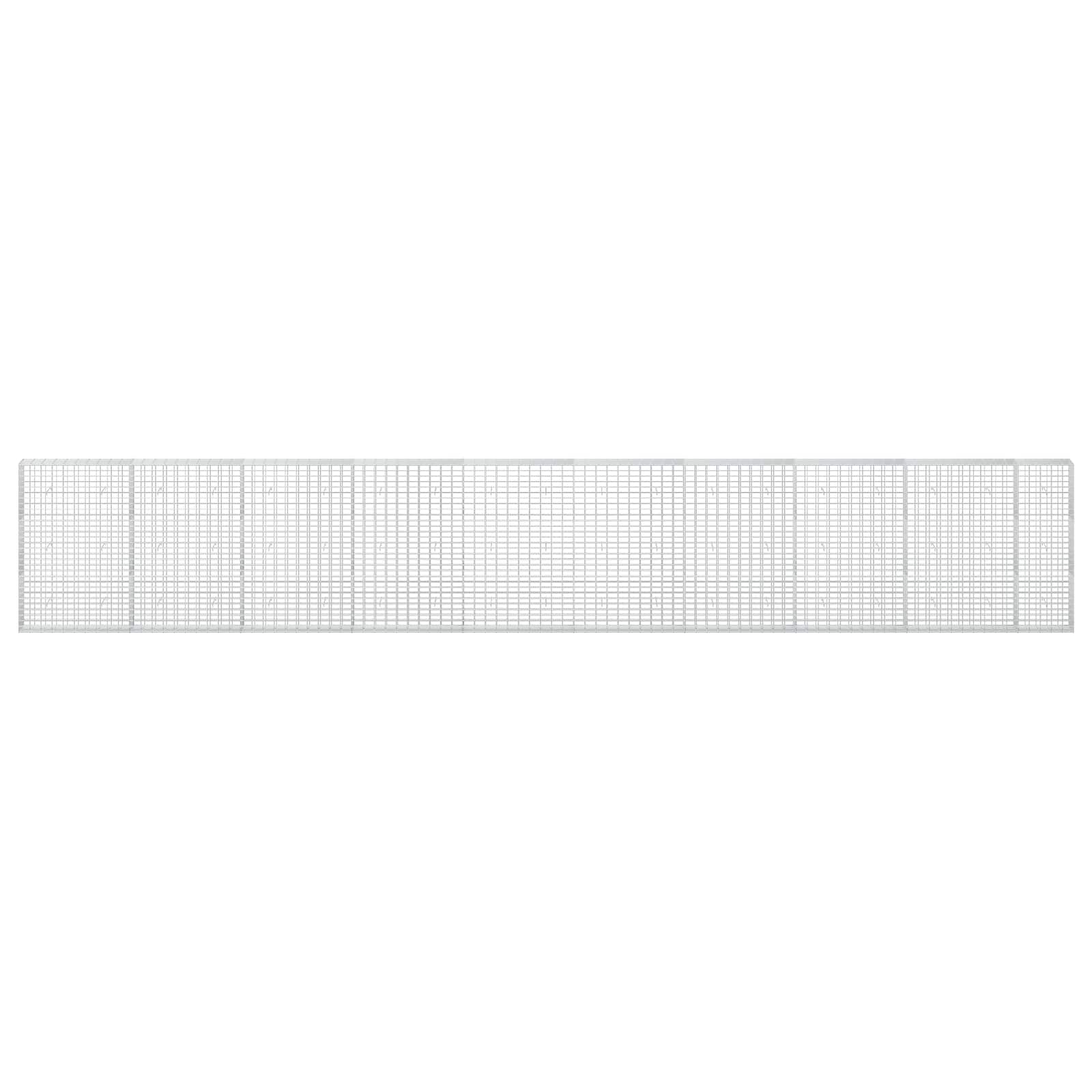 Gabion z 3,5 mm žico in 5x10 cm mrežo 950x30x150 cm