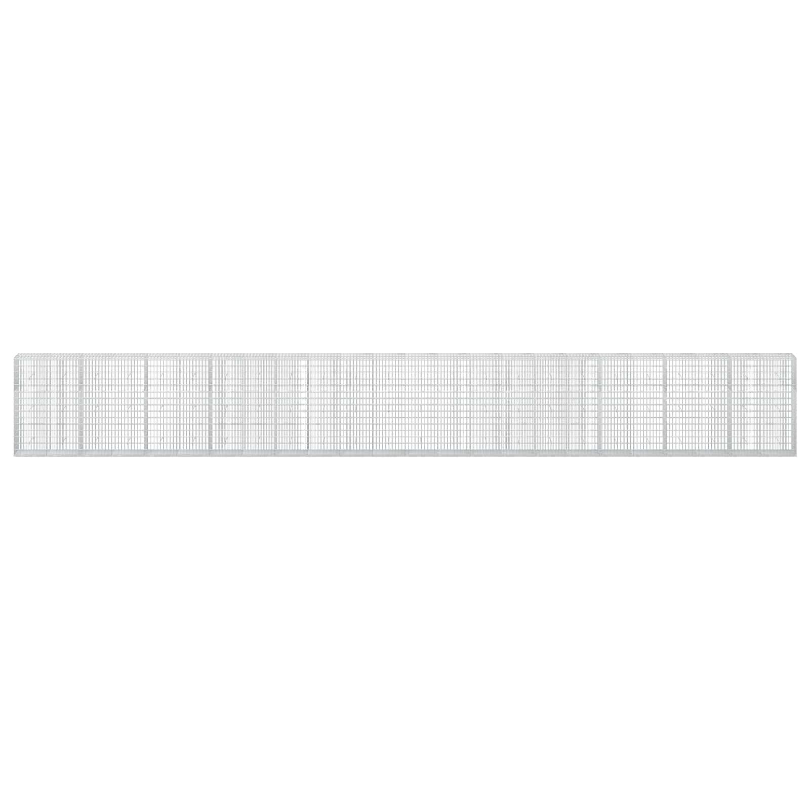 Gabion z 3,5 mm žico in 5x10 cm mrežo 1200x50x150 cm