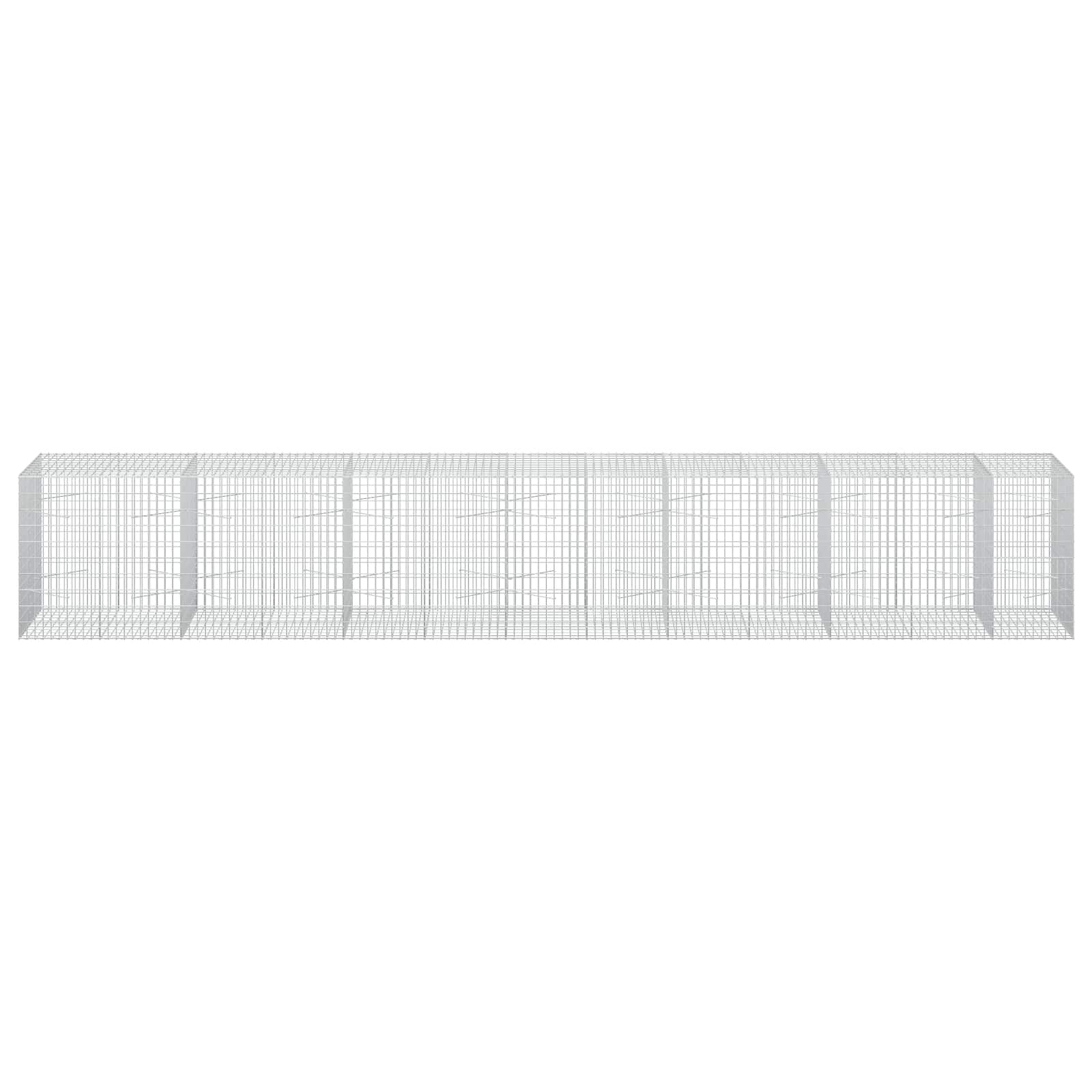 Gabion z 3,5 mm žico in 5x10 cm mrežo 650x100x100 cm