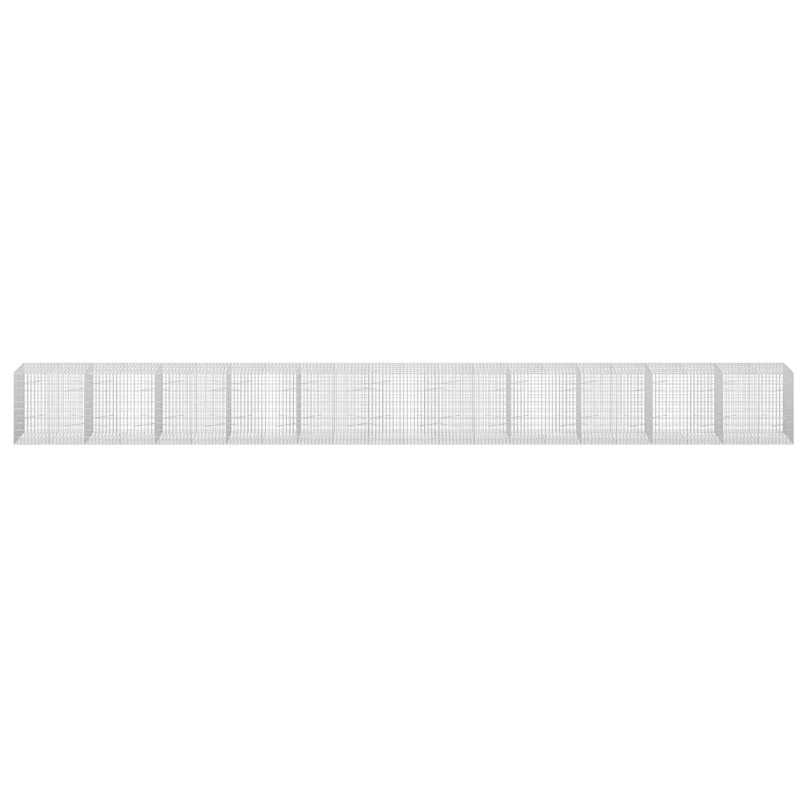 Gabion z 3,5 mm žico in 5x10 cm mrežo 1100x100x100 cm