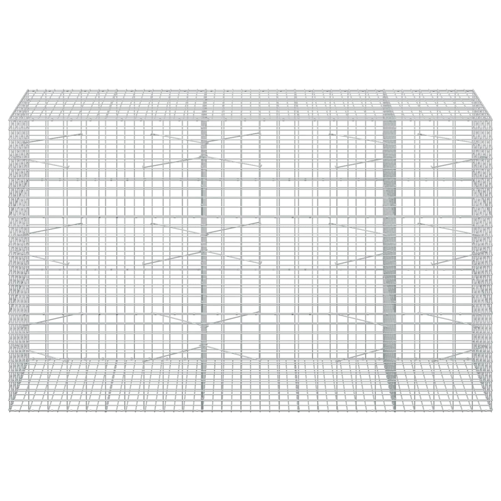Gabion z 3,5 mm žico in 5x10 cm mrežo 250x100x150 cm