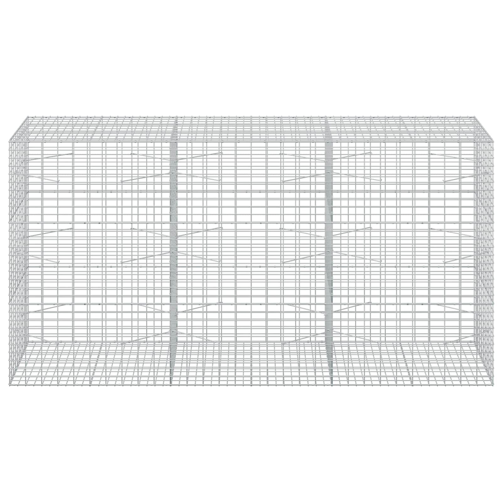 vidaXL - Gabion - met - 3,5 - mm - Draad - en - 5x10 - cm - Mesh - 300x100x150 - cm