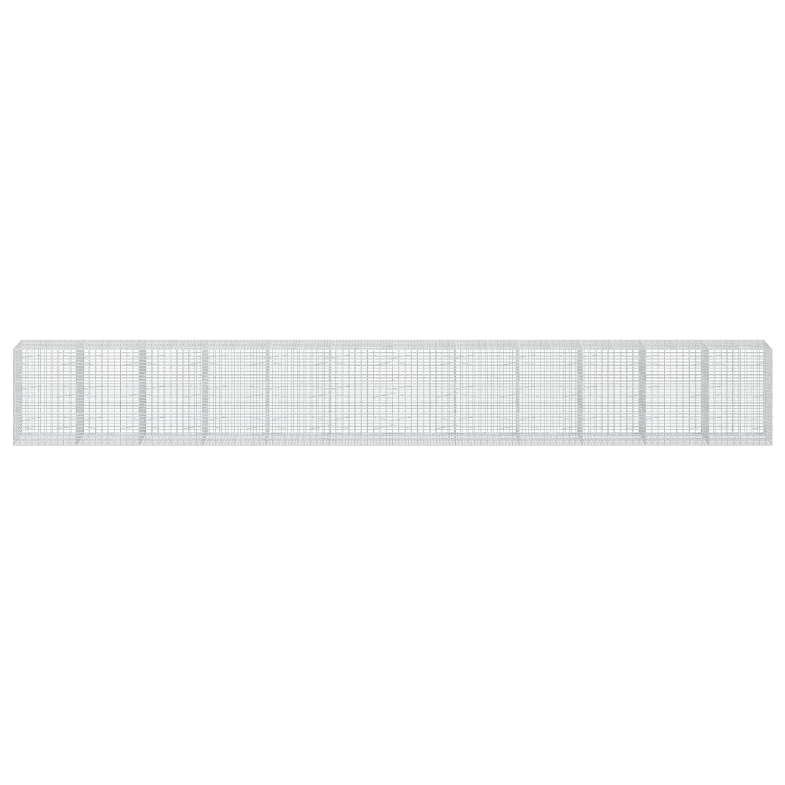 Gabion z 3,5 mm žico in 5x10 cm mrežo 1200x100x150 cm