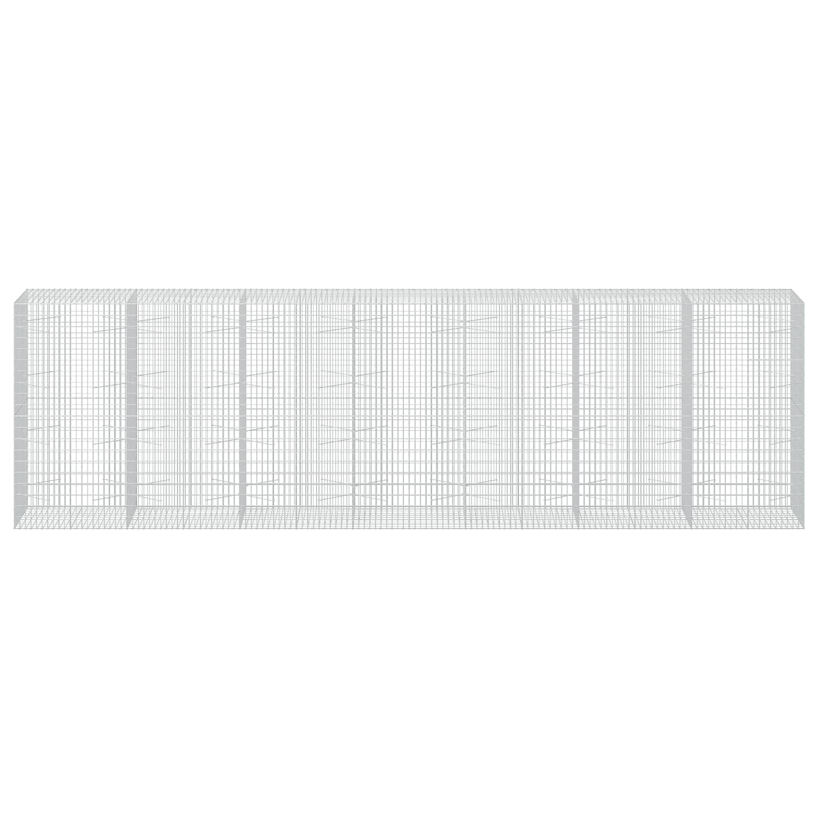 Gabion z 3,5 mm žico in 5x10 cm mrežo 700x100x200 cm