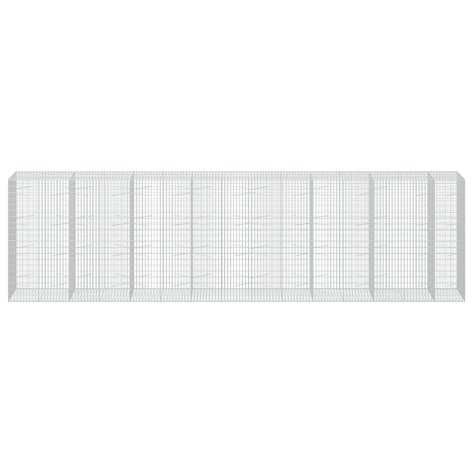 Gabion z 3,5 mm žico in 5x10 cm mrežo 750x100x200 cm