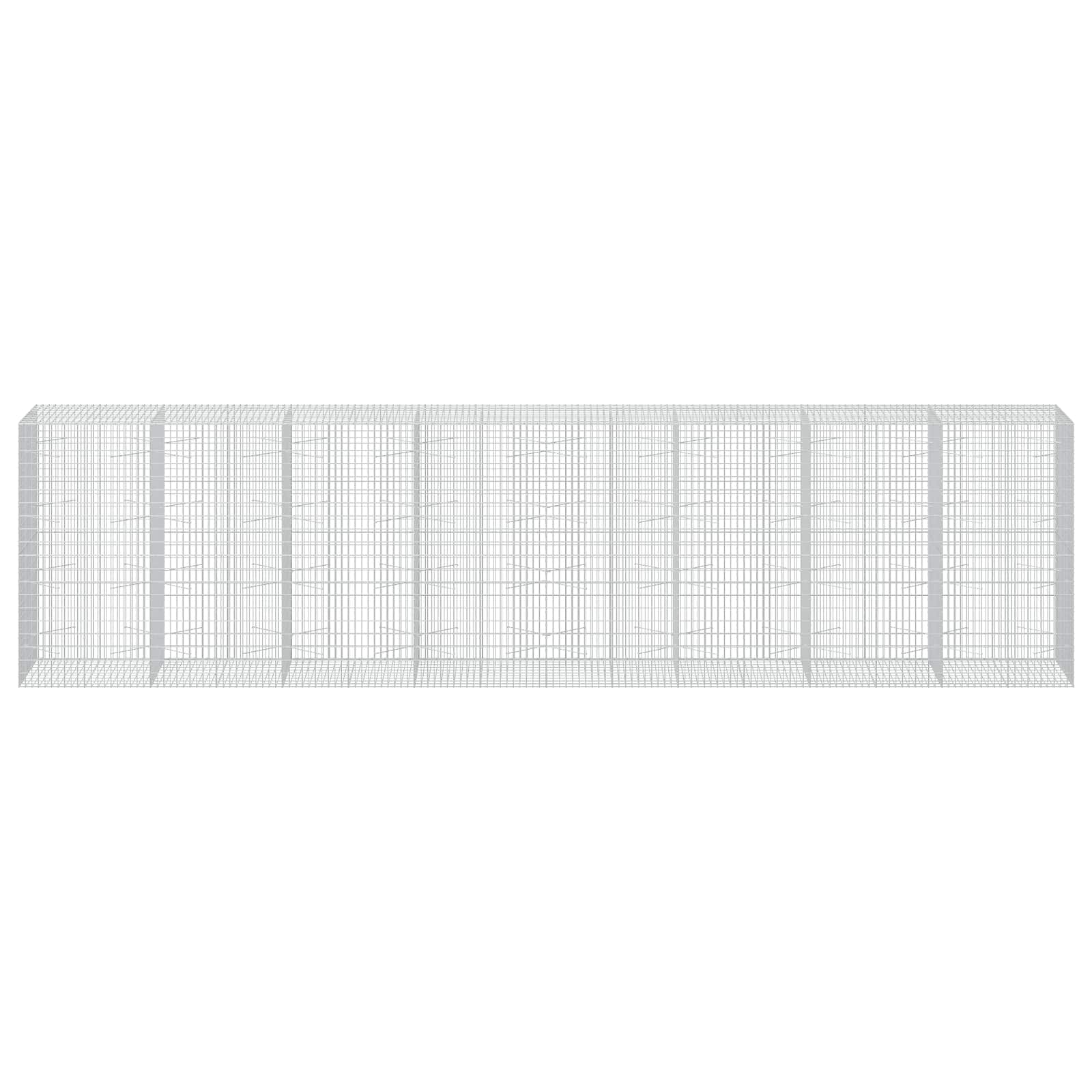 Gabion z 3,5 mm žico in 5x10 cm mrežo 800x100x200 cm