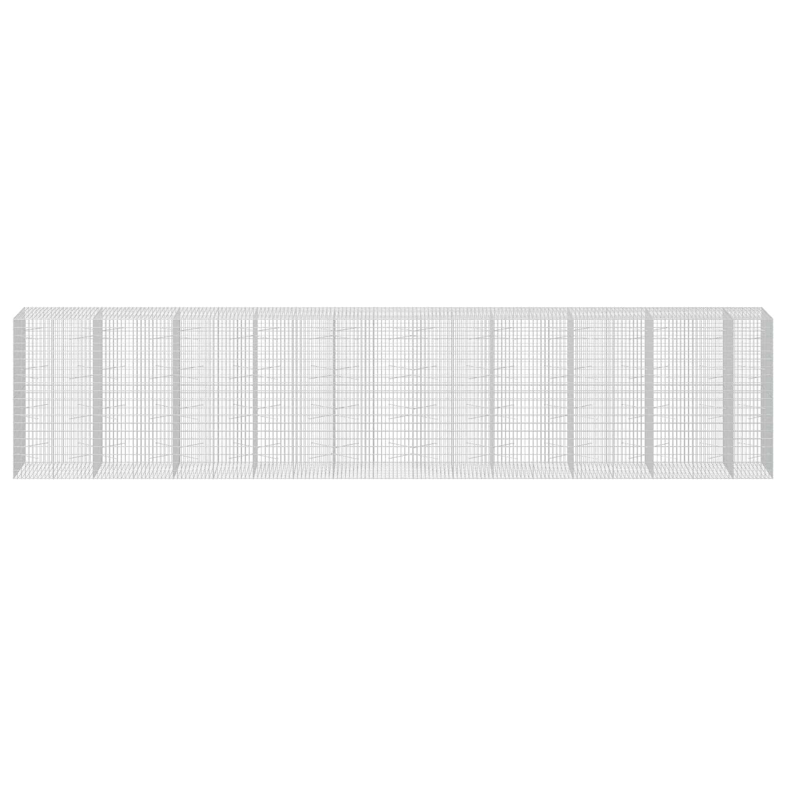 Gabion z 3,5 mm žico in 5x10 cm mrežo 950x100x200 cm