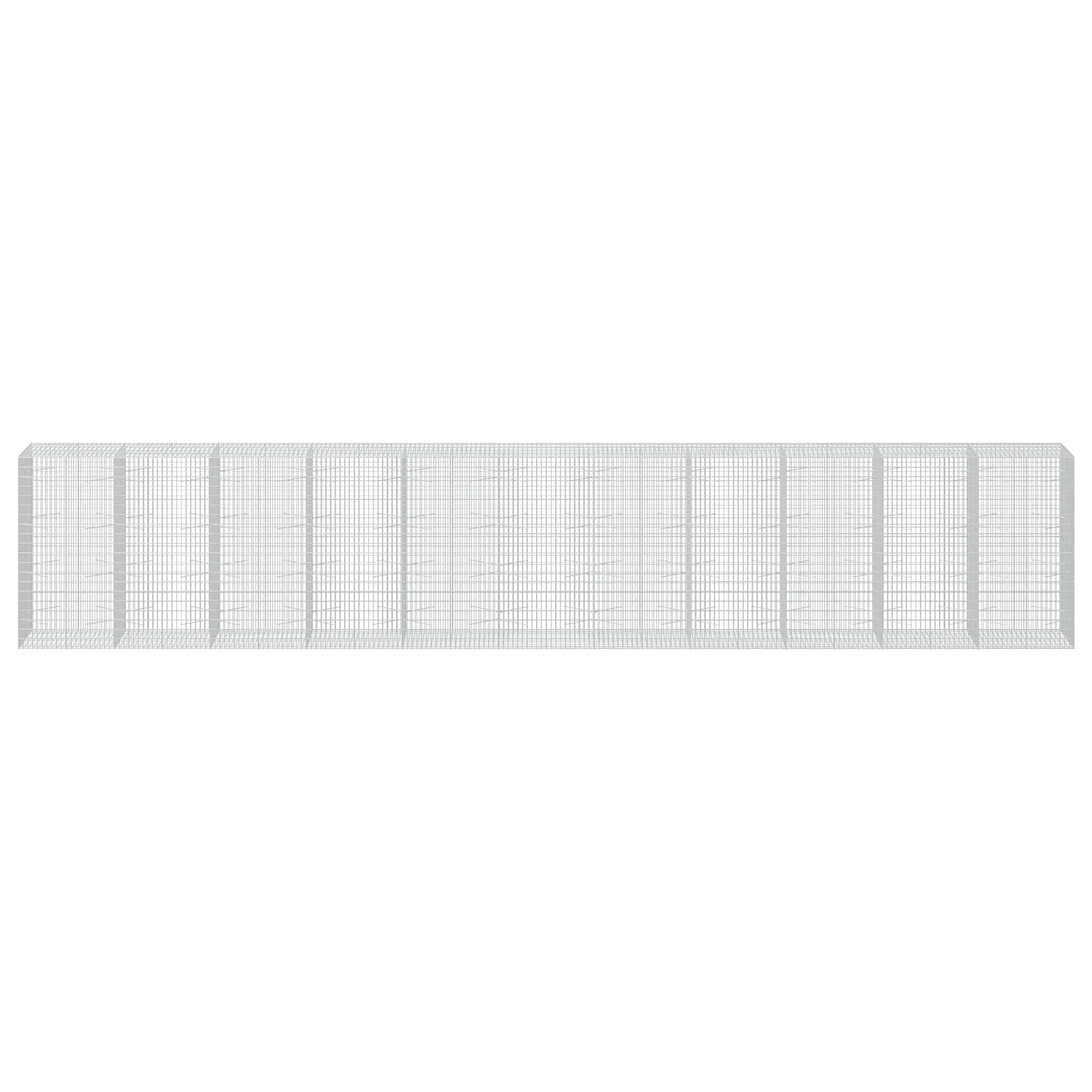 Gabion z 3,5 mm žico in 5x10 cm mrežo 1100x100x200 cm