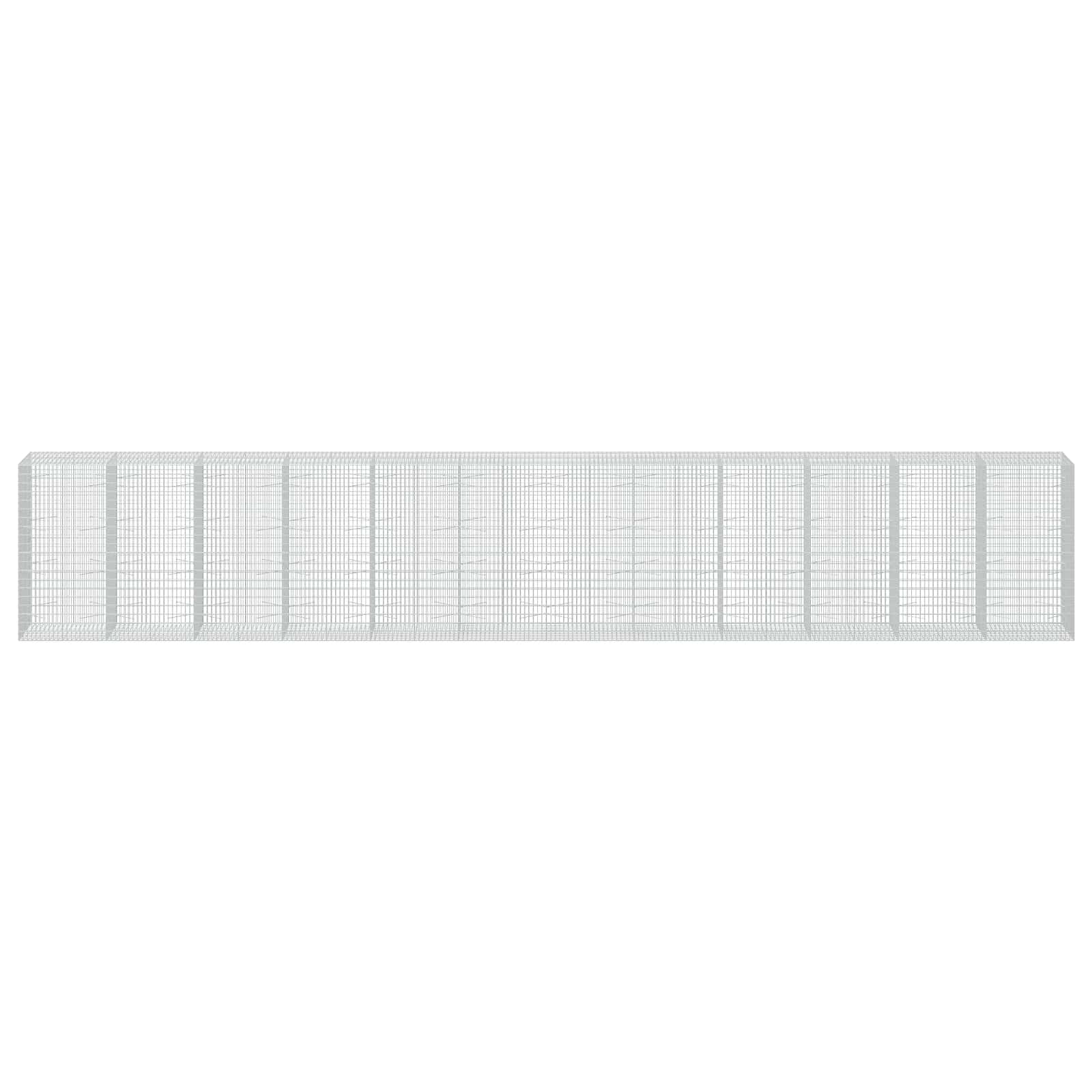 Gabion z 3,5 mm žico in 5x10 cm mrežo 1200x100x200 cm