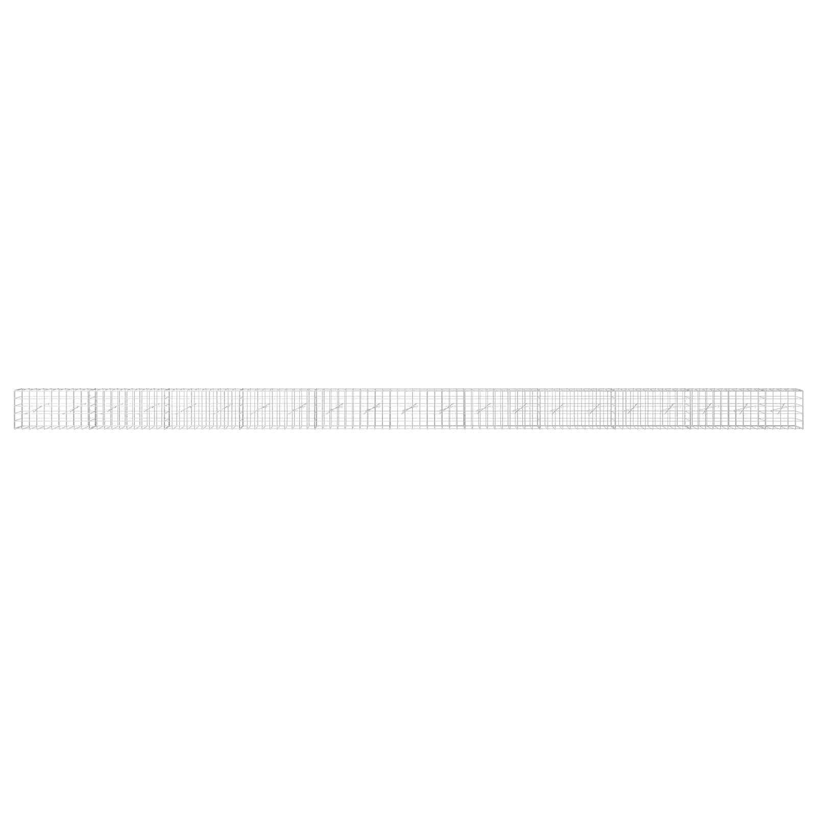Gabion z žico 3,5 mm in mrežo 10x10 cm 1050x10x50 cm
