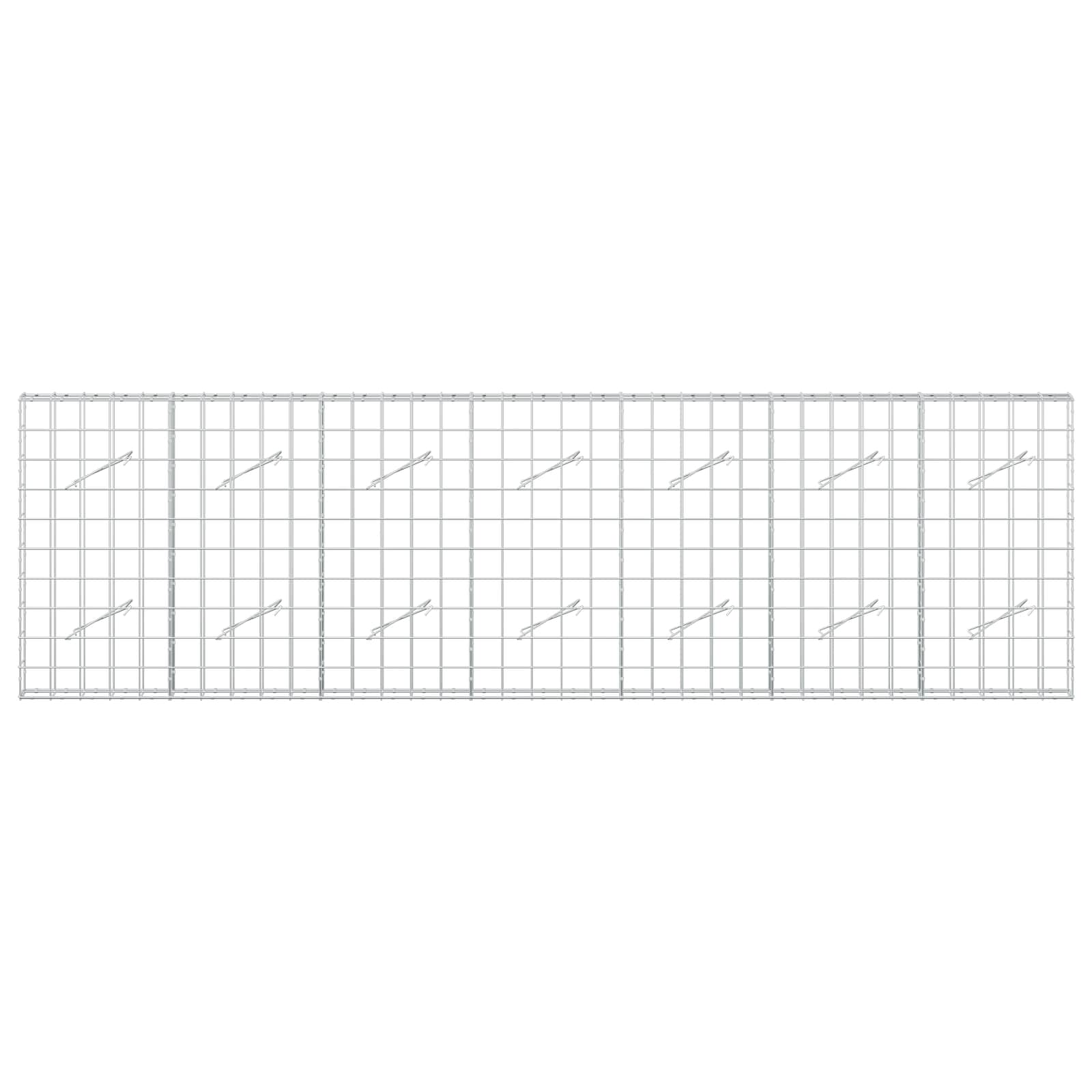 Gabion z žico 3,5 mm in mrežo 10x10 cm 350x10x100 cm