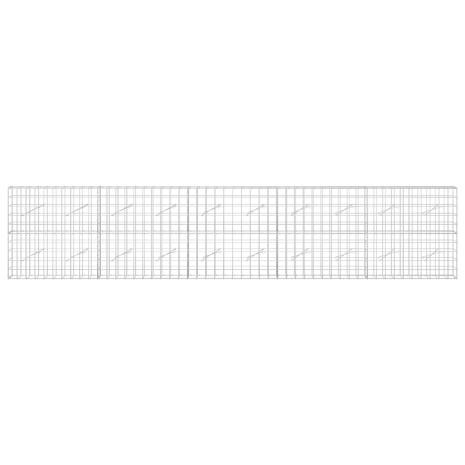 Gabion z žico 3,5 mm in mrežo 10x10 cm 500x10x100 cm