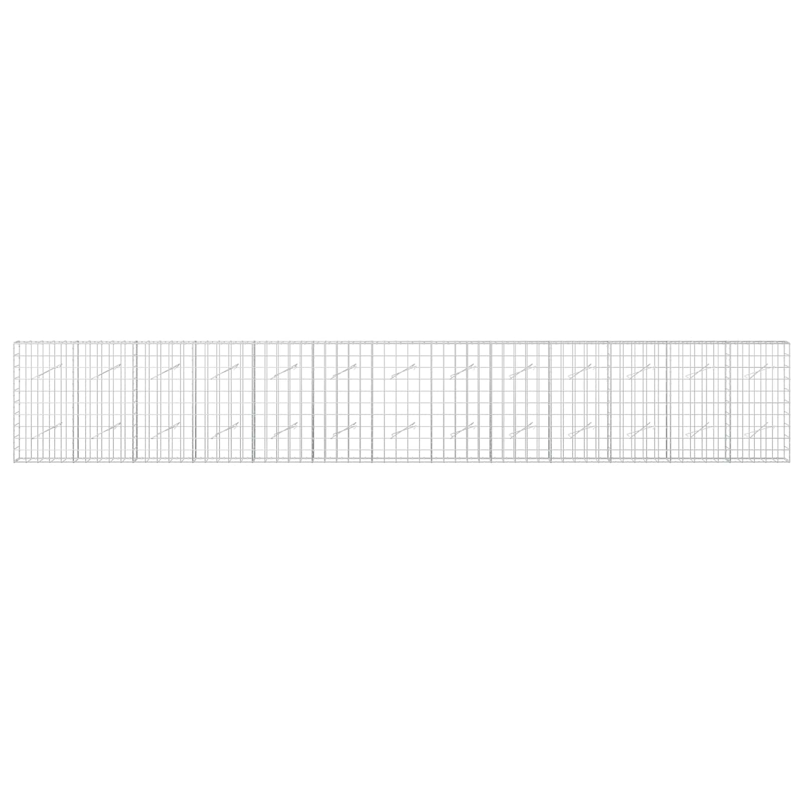 Gabion z žico 3,5 mm in mrežo 10x10 cm 650x10x100 cm
