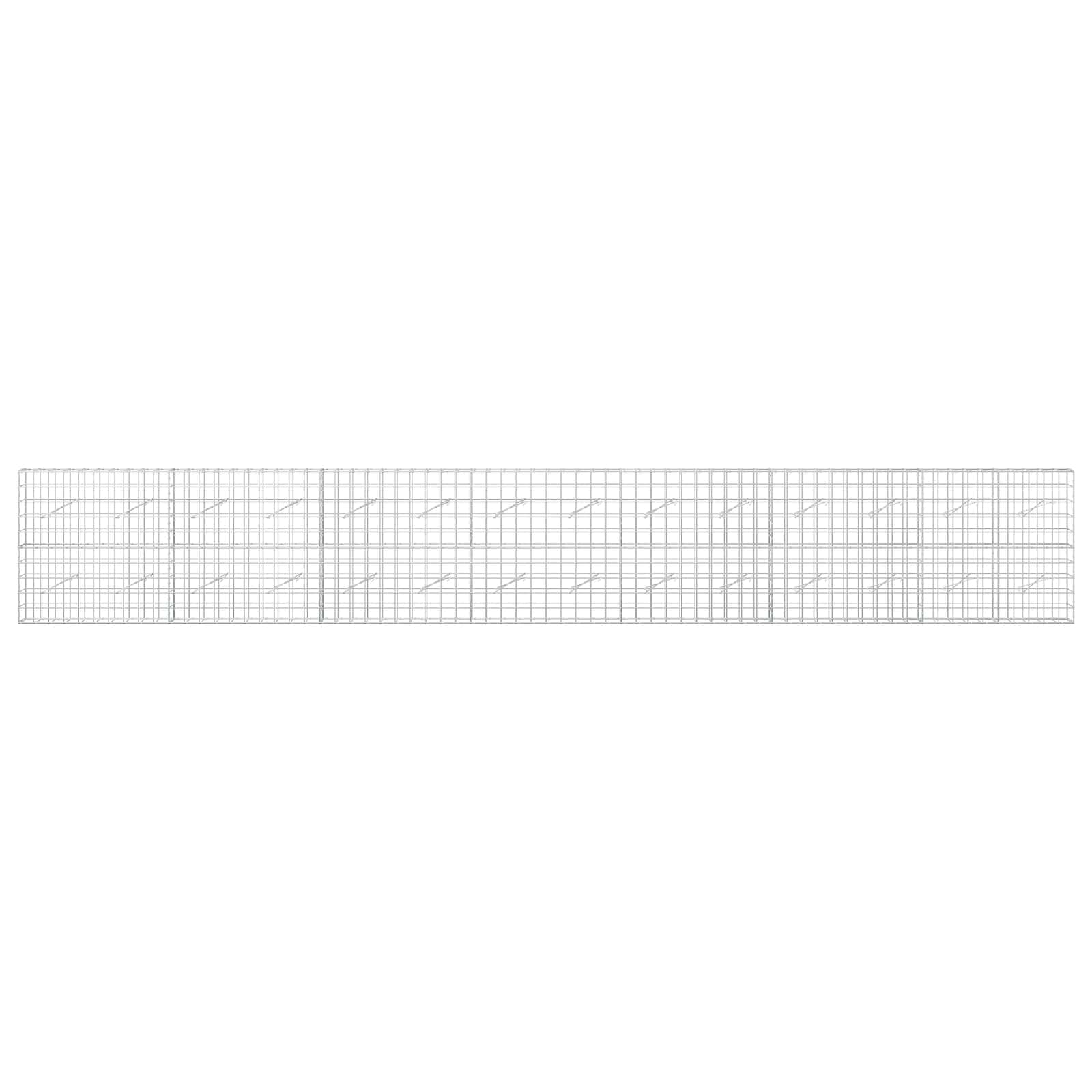 Gabion z žico 3,5 mm in mrežo 10x10 cm 700x10x100 cm