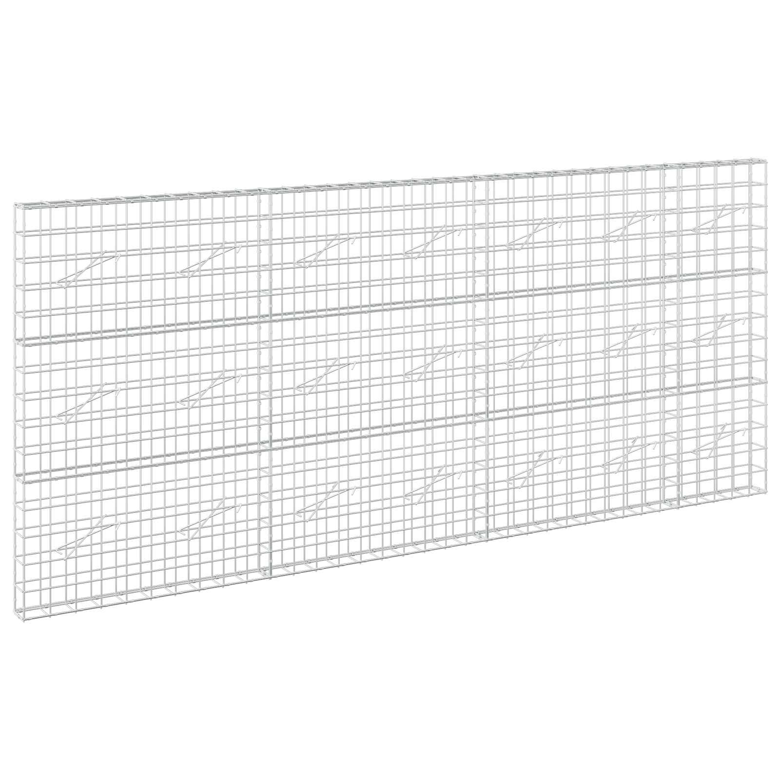 Gabion z žico 3,5 mm in mrežo 10x10 cm 350x10x150 cm