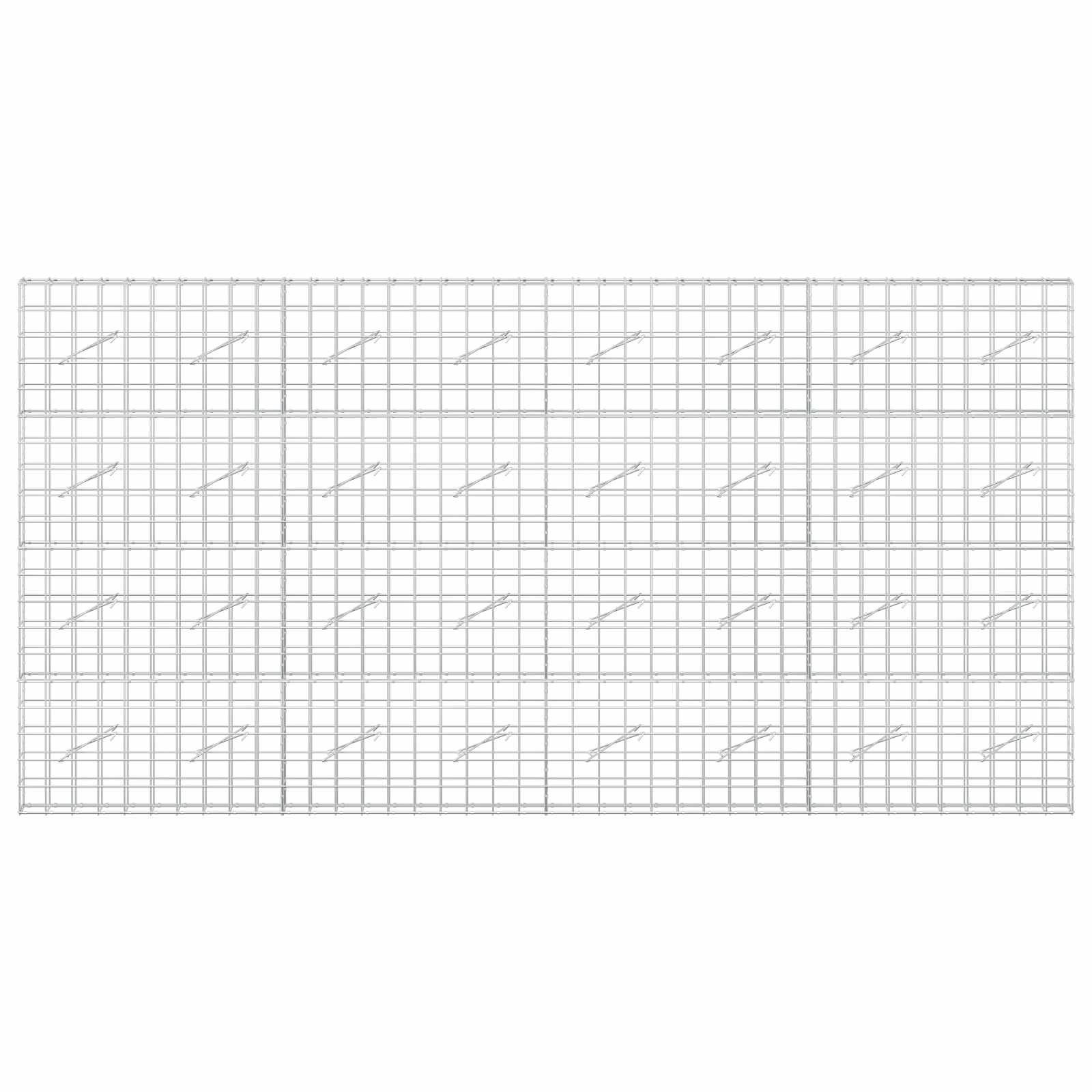 Gabion z žico 3,5 mm in mrežo 10x10 cm 400x10x200 cm