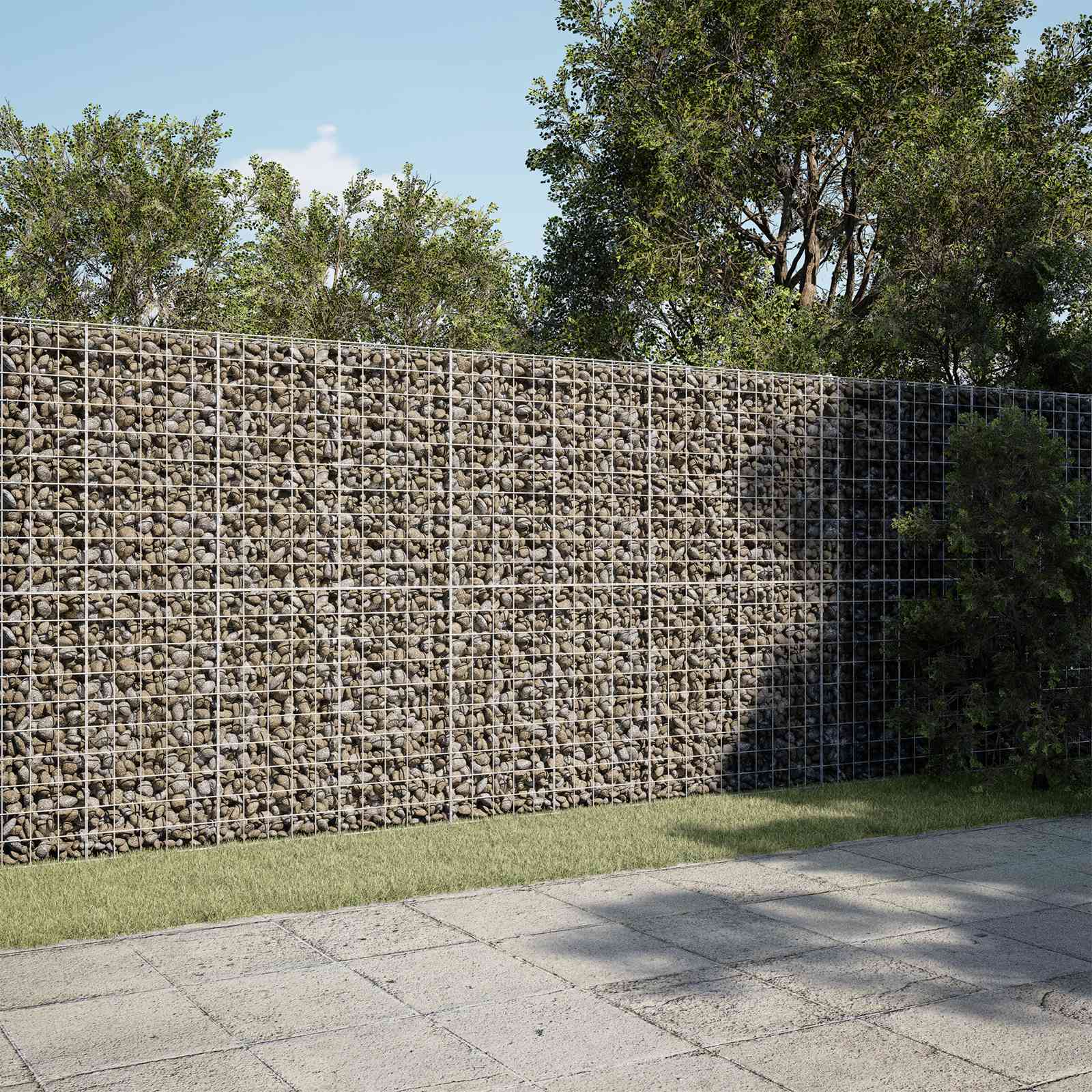 vidaXL Gabion med 3,5 mm tråd og 10x10 cm net 800x10x200 cm